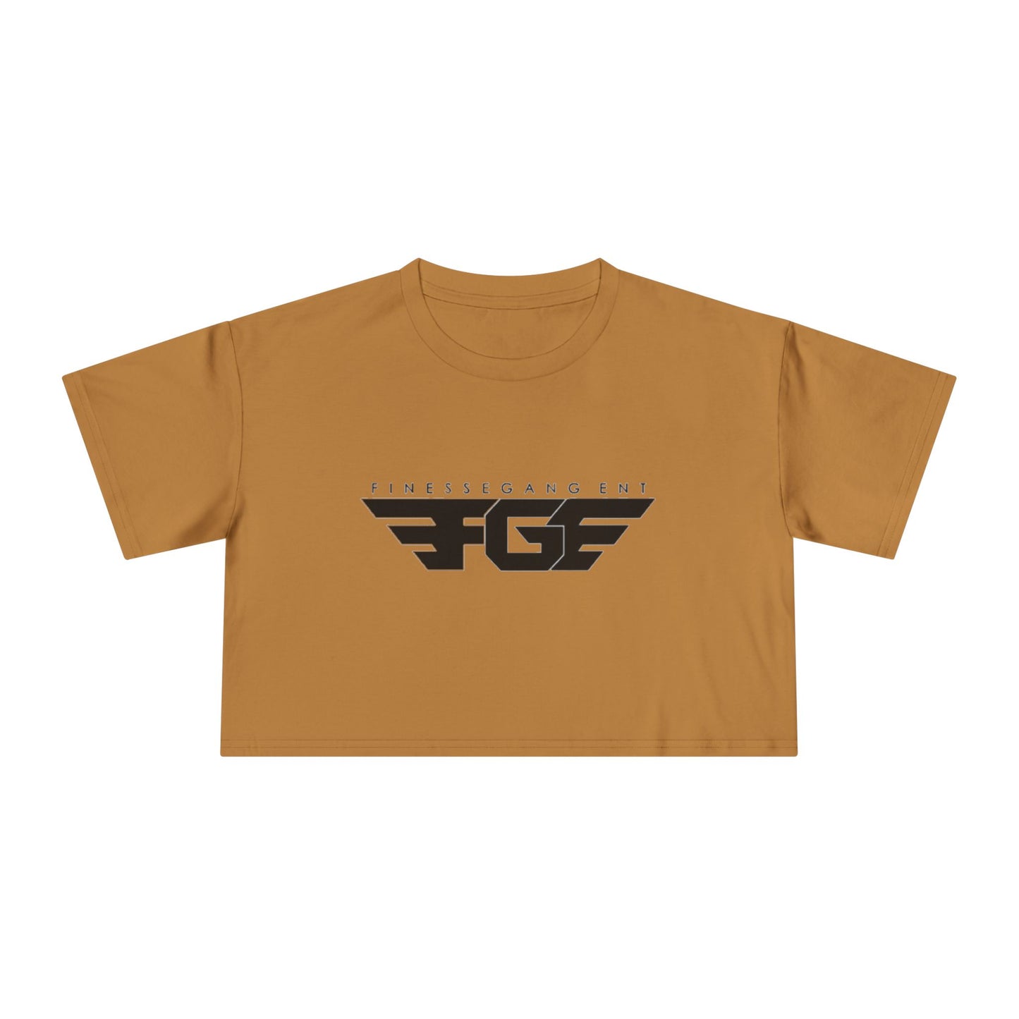 FGE Fitness Gang Women's Crop Tee, Trendy Workout Top, Gym Apparel, Casual Style, Fashionable Sportswear