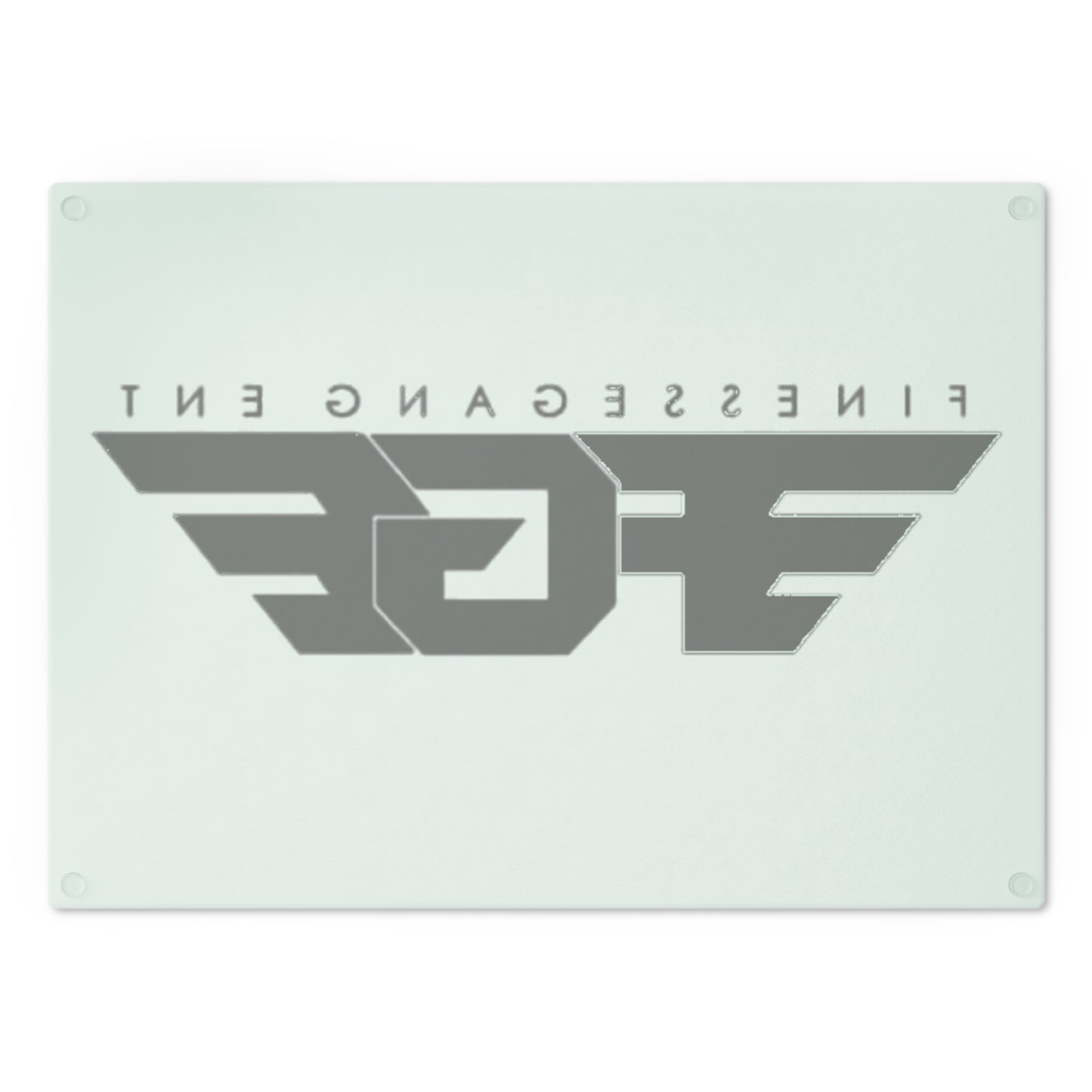 Stylish FGE Glass Cutting Board for Finessegang Enthusiasts, Kitchen Decor, Personalized Gift, Home Cooking, Modern Kitchen Essentials