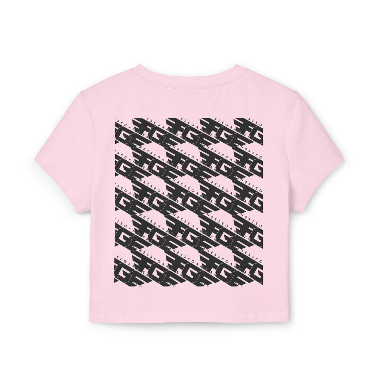 Stylish Women's Baby Tee with Fitness Gang Logo - Trendy Crop Top for Gym Lovers, Casual Wear, Workout Apparel, Fitness Gift