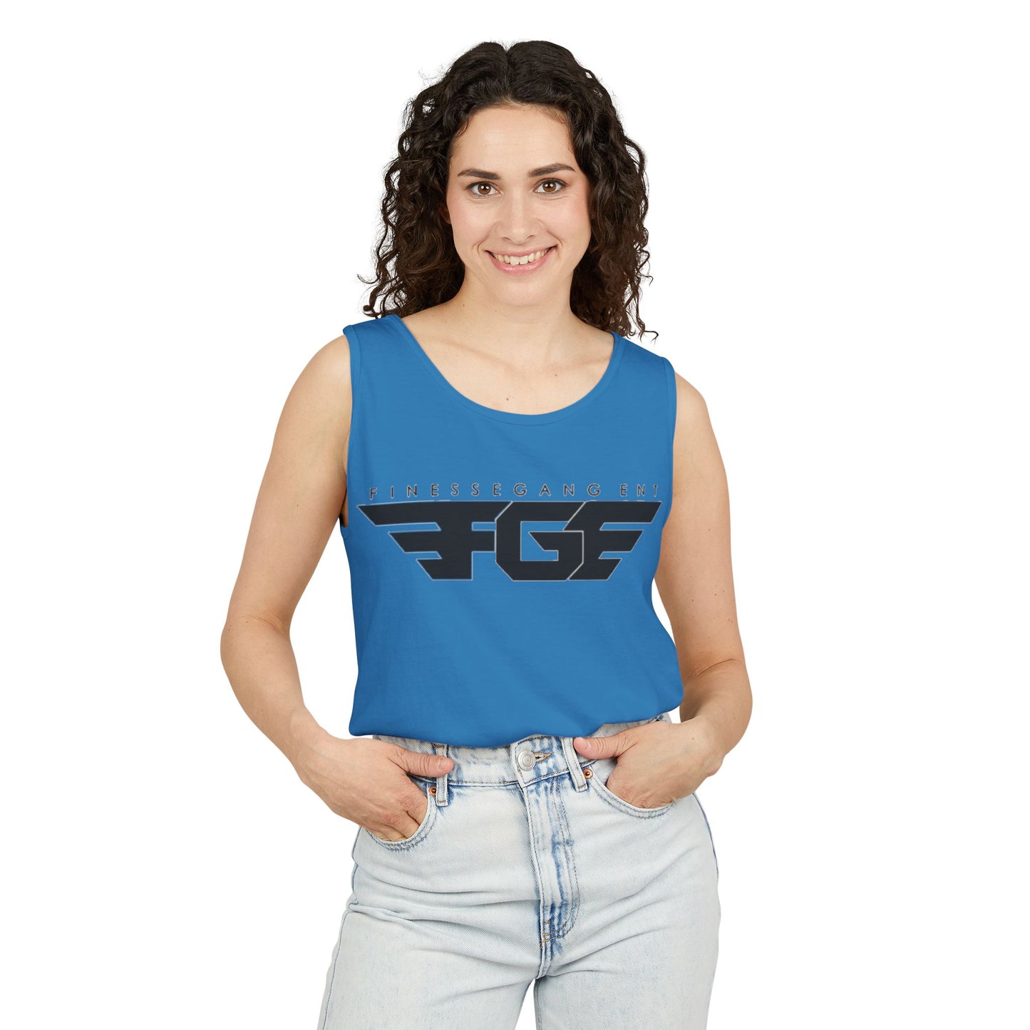 Trendy FGE Unisex Graphic Tank Top - Perfect for Summer, Casual Outings, Fitness, Parties, Gifts