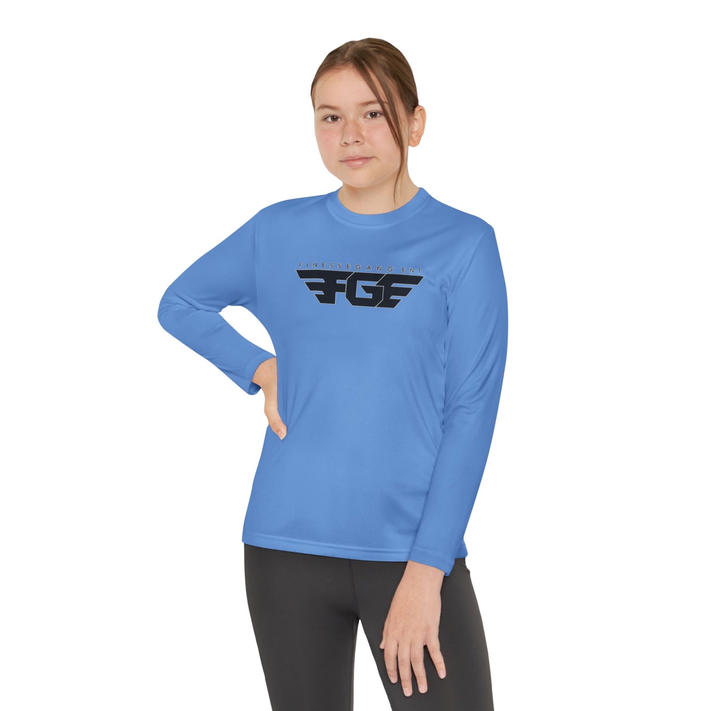 Youth FGE Long Sleeve Active Tee - Sportswear for Kids, Comfortable Athletic Shirt, Stylish Youth Tee for Team Events, Gift for Active Kids