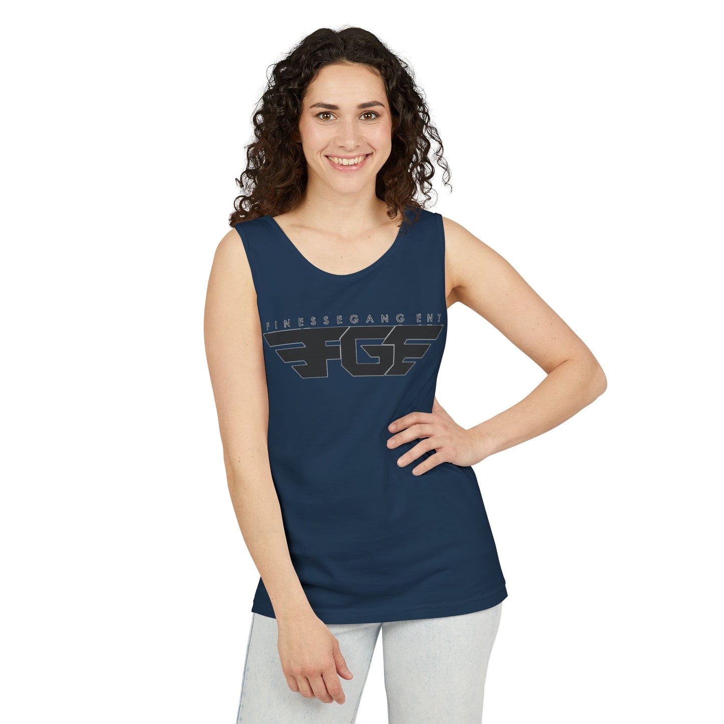 Trendy FGE Unisex Graphic Tank Top - Perfect for Summer, Casual Outings, Fitness, Parties, Gifts