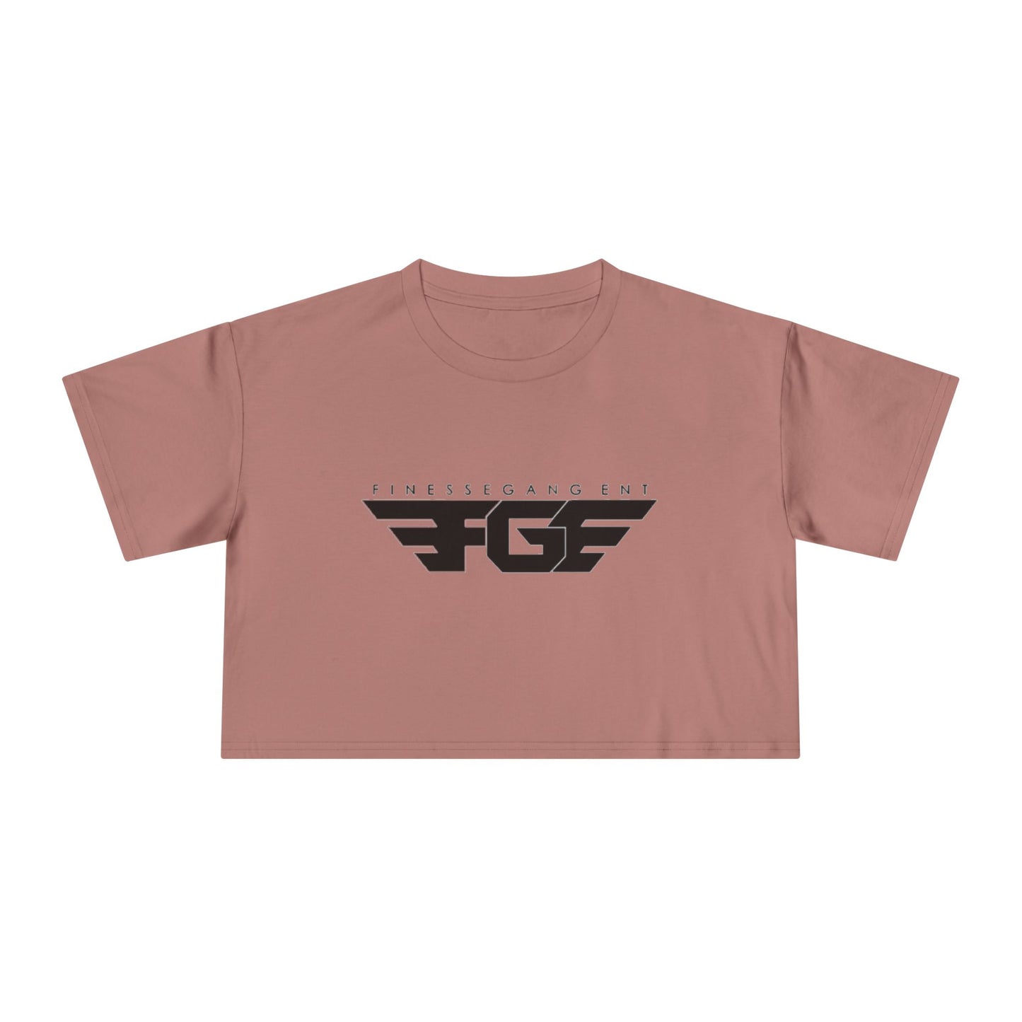 FGE Fitness Gang Women's Crop Tee, Trendy Workout Top, Gym Apparel, Casual Style, Fashionable Sportswear