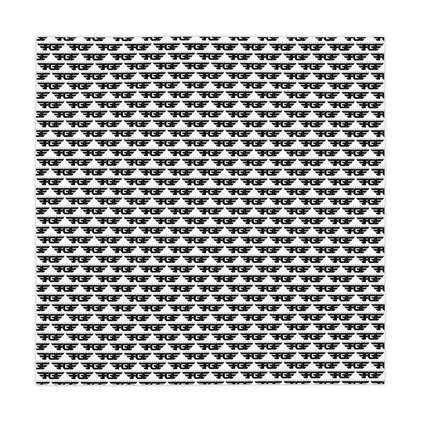 Modern FGE Black & White Tablecloth - Stylish Dining Decor, Home Table Accent, Party Table Cover, Minimalist Home Decor, Gift for Hostess