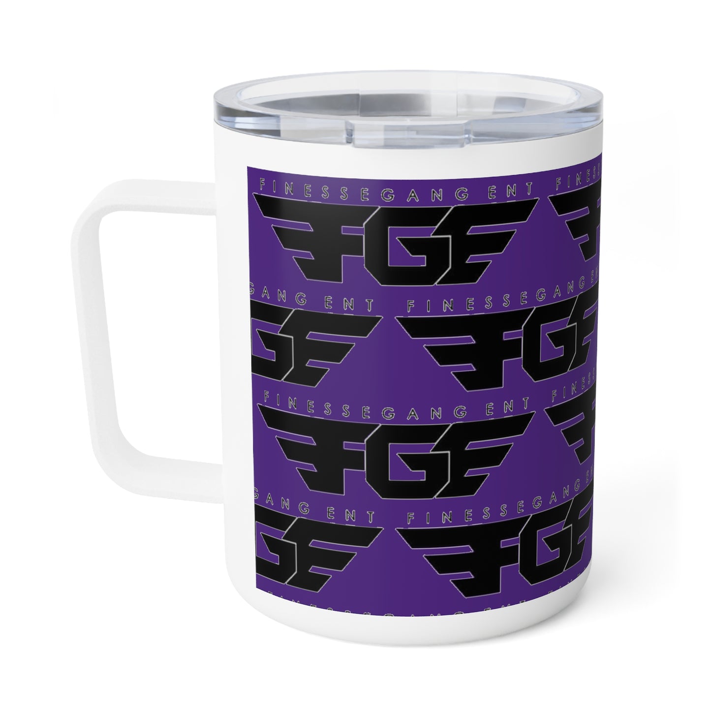 Stylish Purple FGE Insulated Coffee Mug | Vibrant 10oz Travel Cup | Gifting for Coffee Lovers, Home Office, Birthdays, Holidays