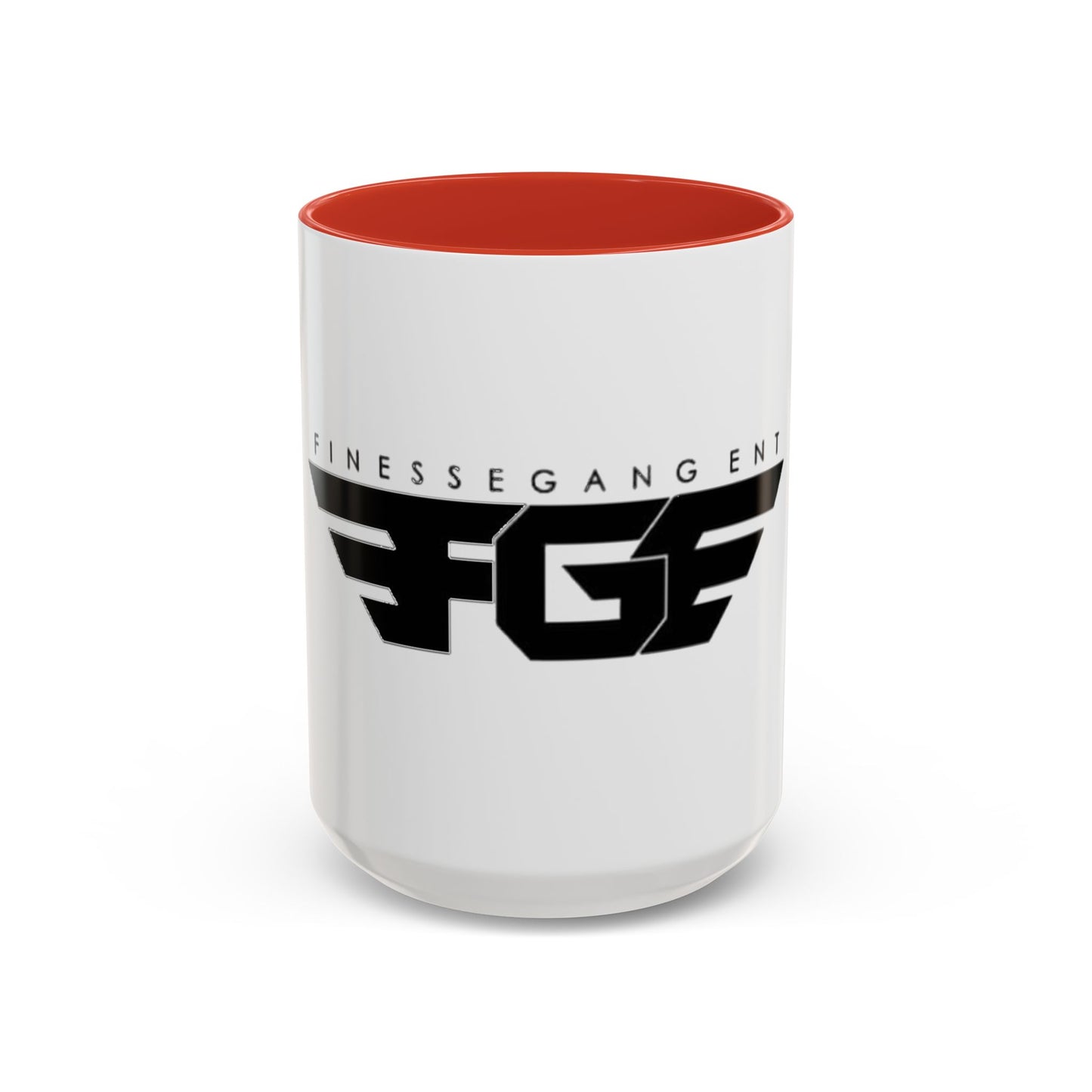 Stylish FGE Accent Coffee Mug - Finesse Gang Logo, Unique Gift, Office Decor, Personalized Mug, Coffee Lover, Custom Drinkware