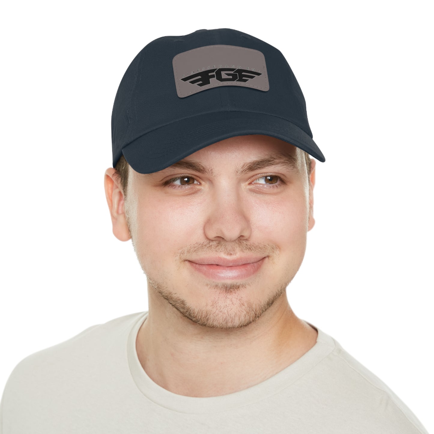FGE Custom Leather Patch Dad Hat, Casual Cap, Stylish Dad Hat, Outdoor Hat, Perfect Gift for Dads, Father's Day Gift, Adjustable Cap