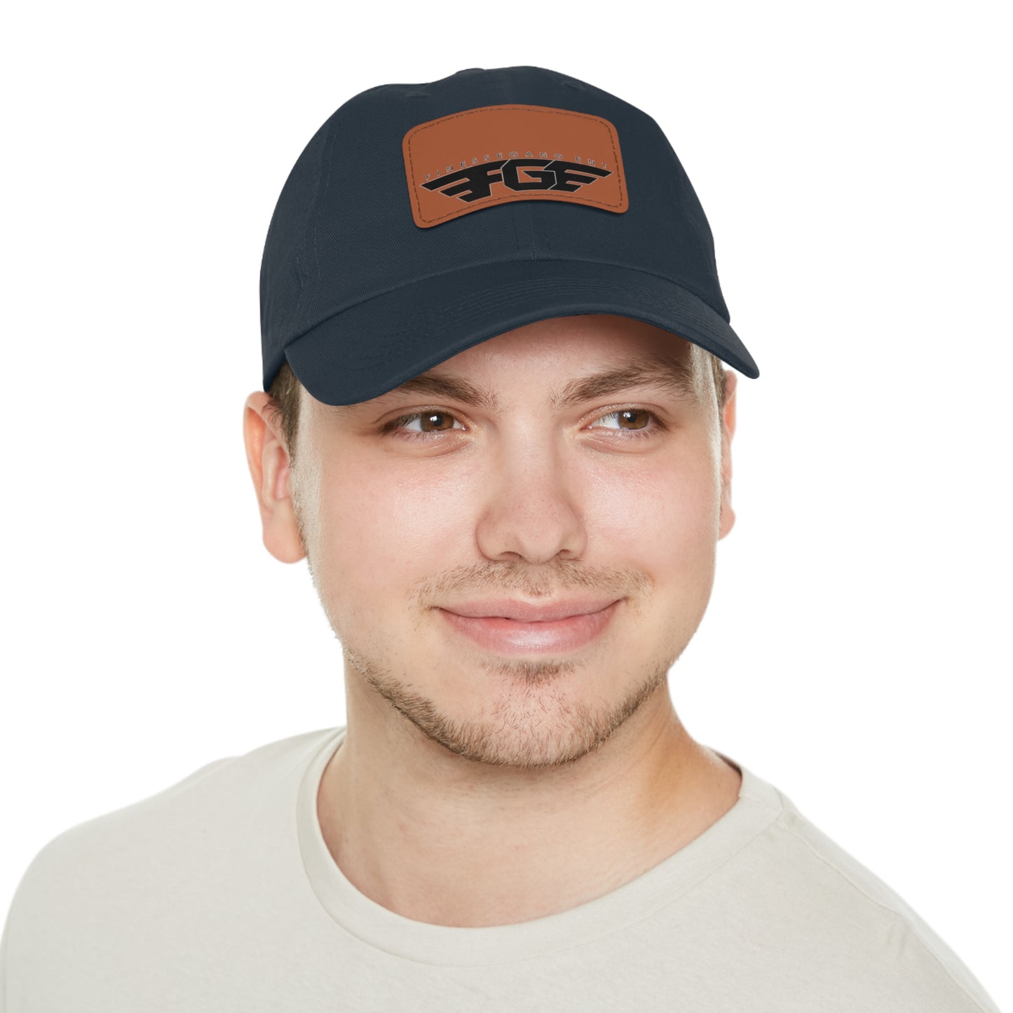 FGE Custom Leather Patch Dad Hat, Casual Cap, Stylish Dad Hat, Outdoor Hat, Perfect Gift for Dads, Father's Day Gift, Adjustable Cap