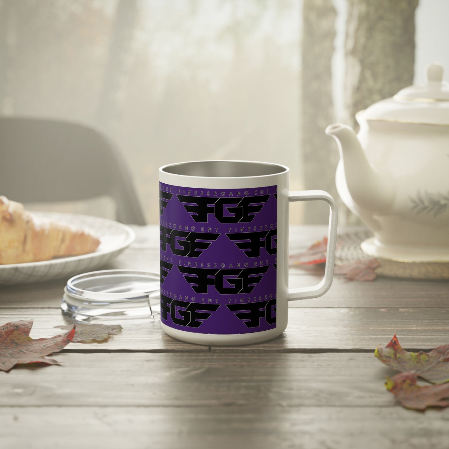 Stylish Purple FGE Insulated Coffee Mug | Vibrant 10oz Travel Cup | Gifting for Coffee Lovers, Home Office, Birthdays, Holidays