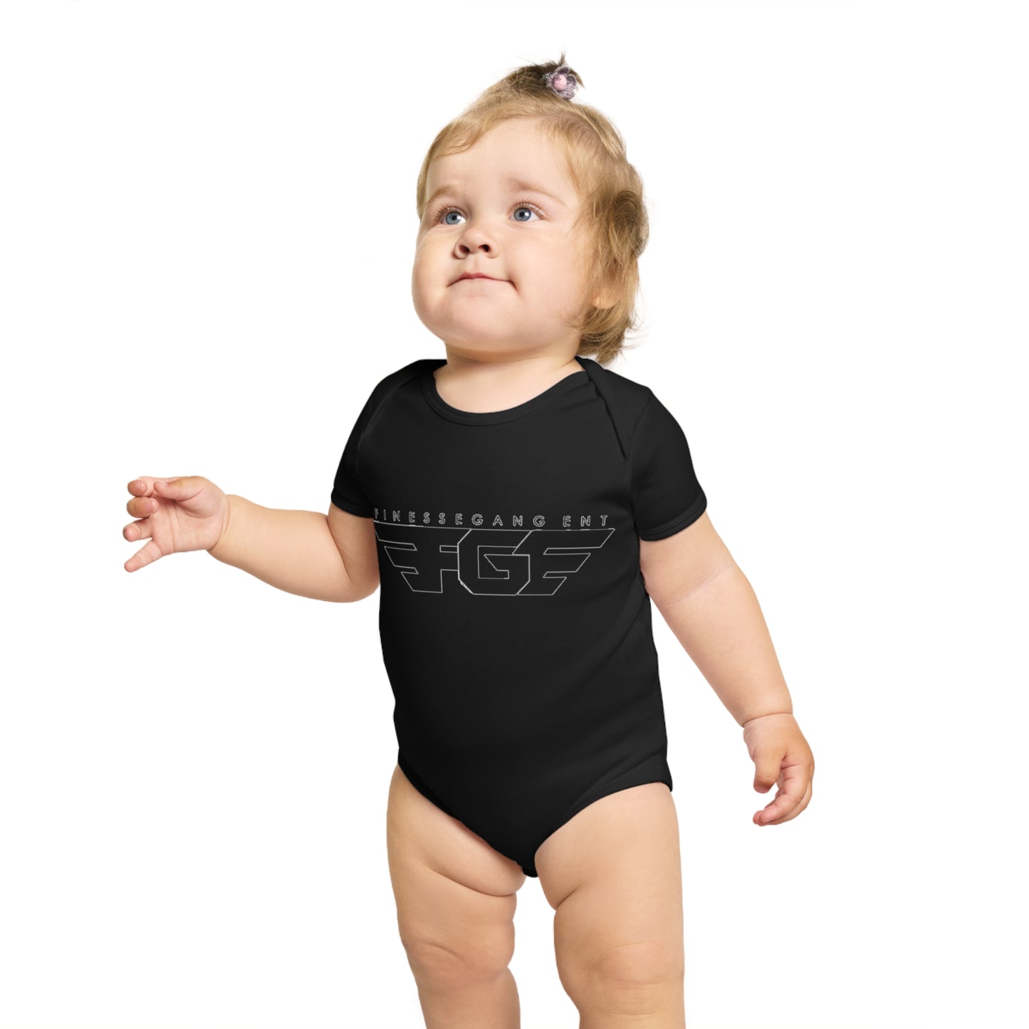 Finesse Agent Short Sleeve Baby Bodysuit - Trendy Infant Apparel