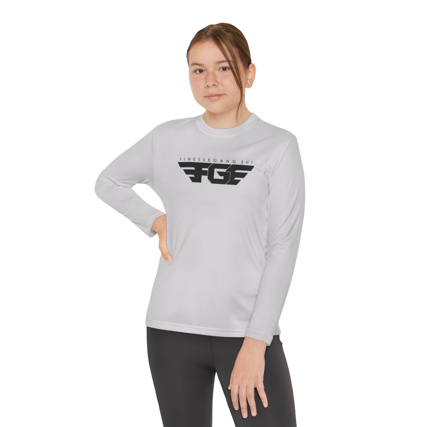 Youth FGE Long Sleeve Active Tee - Sportswear for Kids, Comfortable Athletic Shirt, Stylish Youth Tee for Team Events, Gift for Active Kids