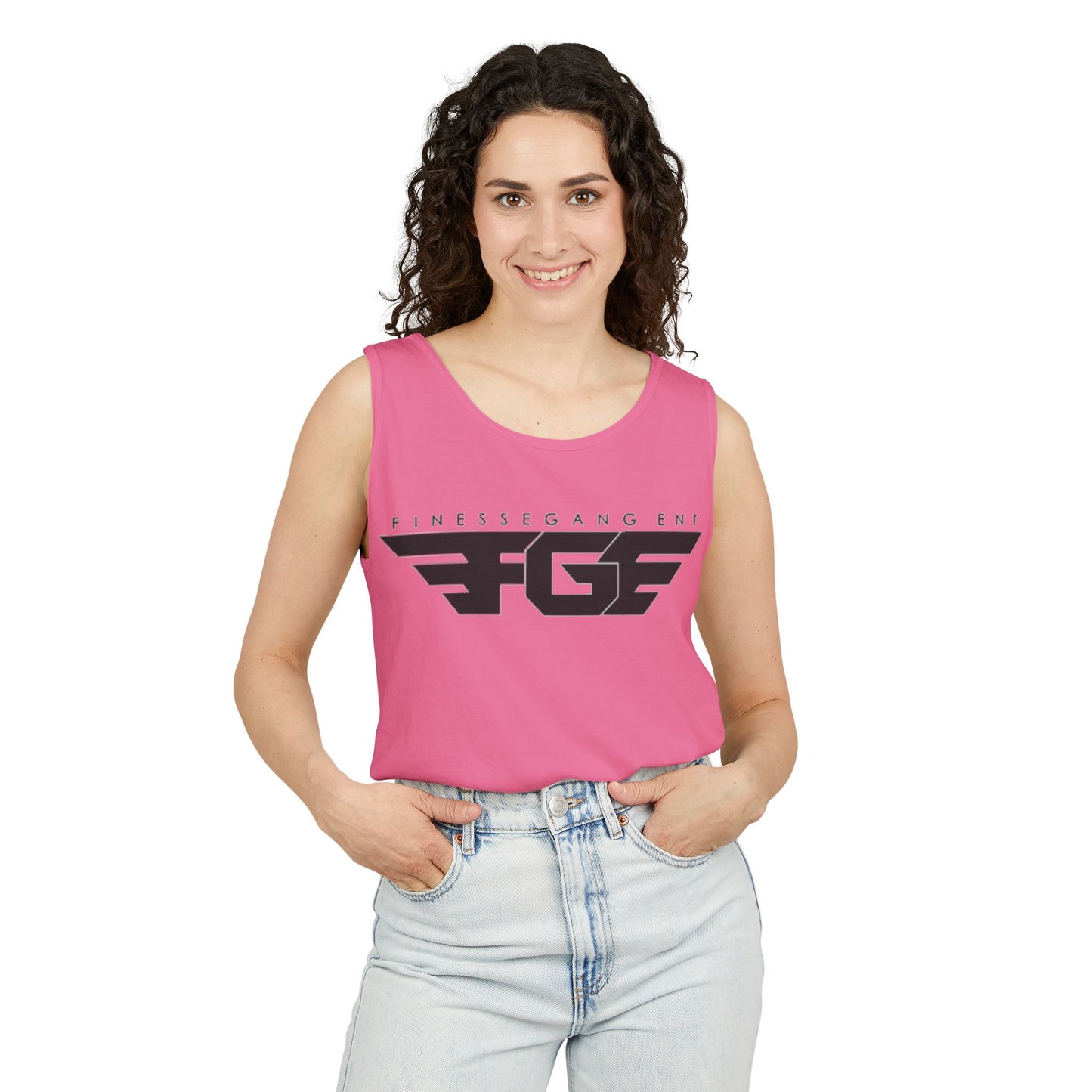 Trendy FGE Unisex Graphic Tank Top - Perfect for Summer, Casual Outings, Fitness, Parties, Gifts