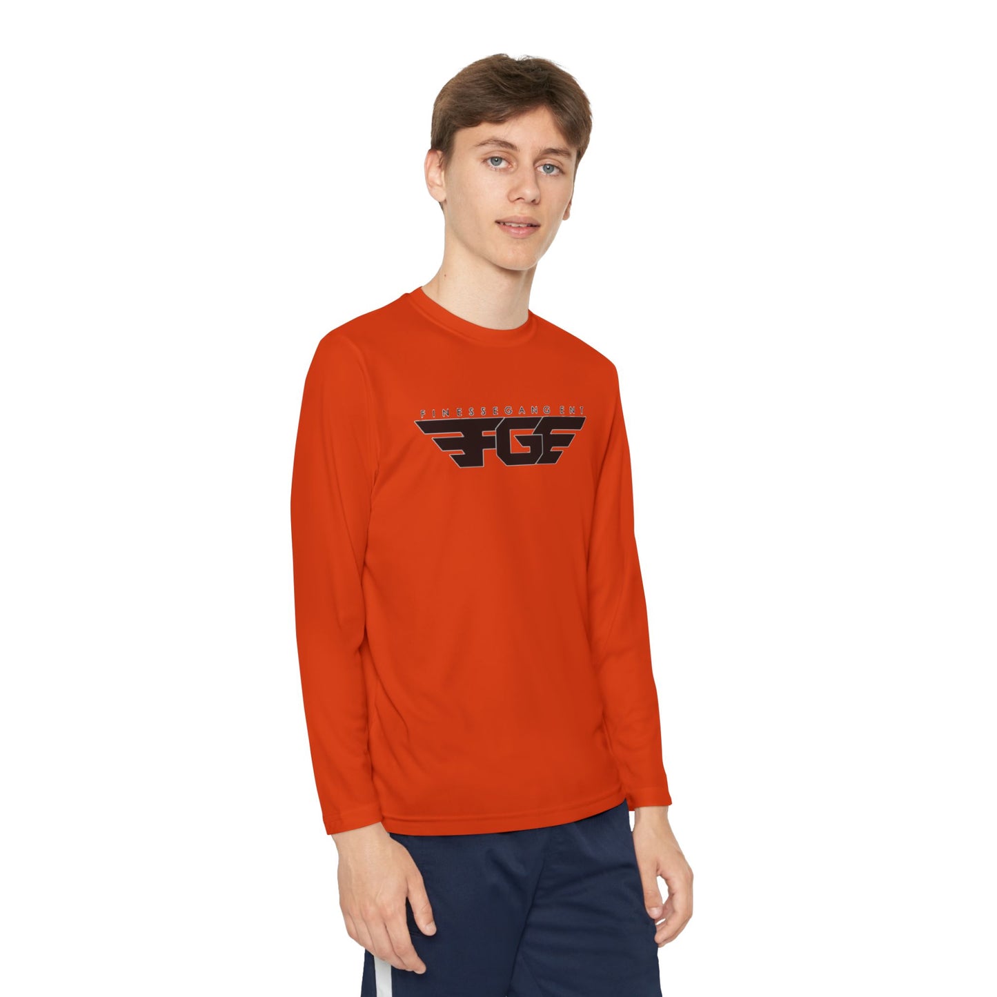 Youth FGE Long Sleeve Active Tee - Sportswear for Kids, Comfortable Athletic Shirt, Stylish Youth Tee for Team Events, Gift for Active Kids