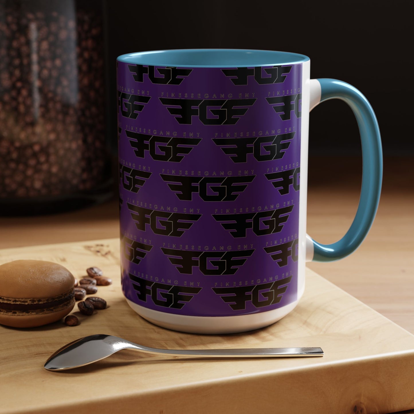 Funky Purple Accent Coffee Mug - Unique Gift for Coffee Lovers, Stylish Home Decor, Office Essential, Birthday Present, Empowering Vibes