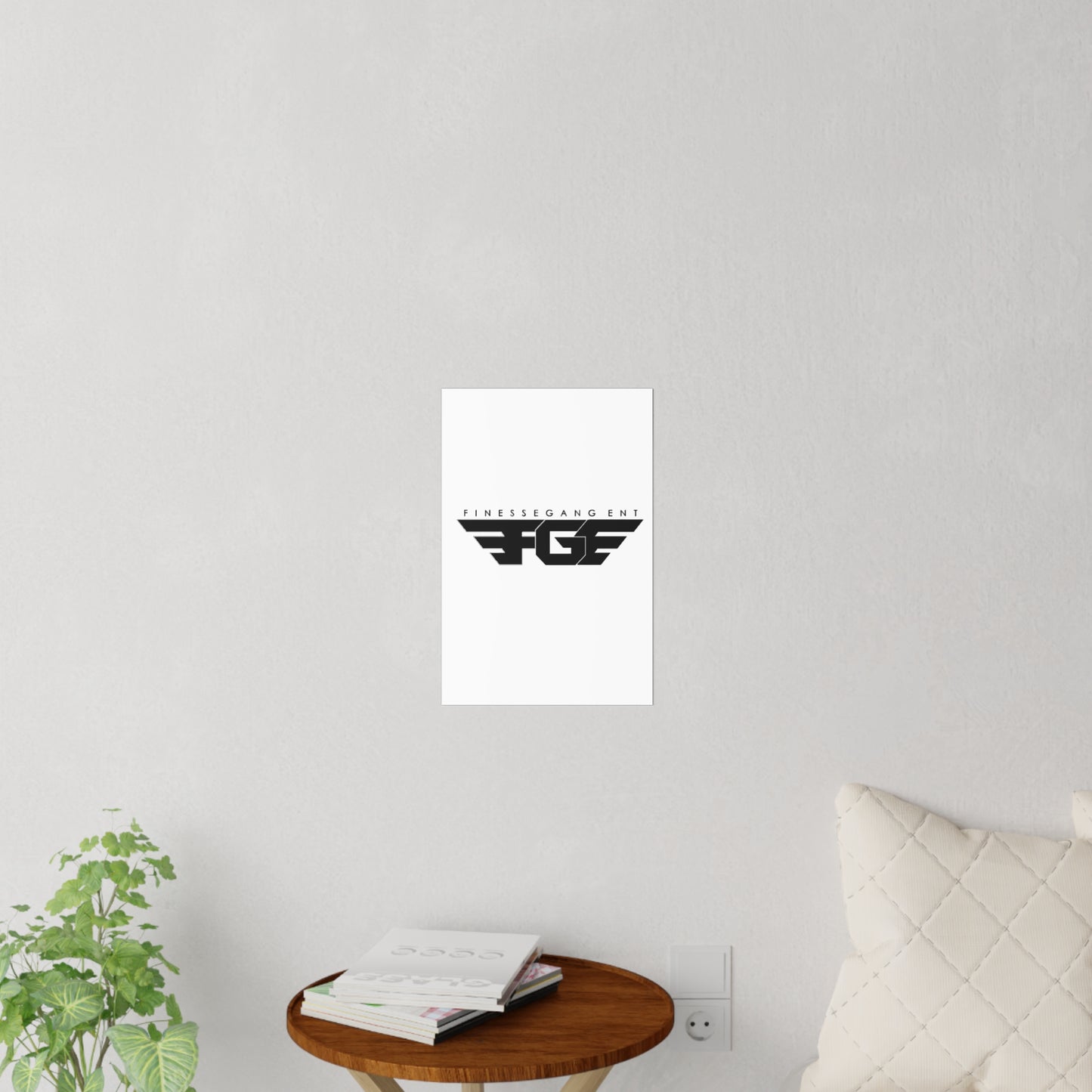Finessegang Wall Decals - Modern Black Home Art, Stylish Room Decor, Unique Gift for Creative Spaces, Wall Stickers, Trendy Art Prints