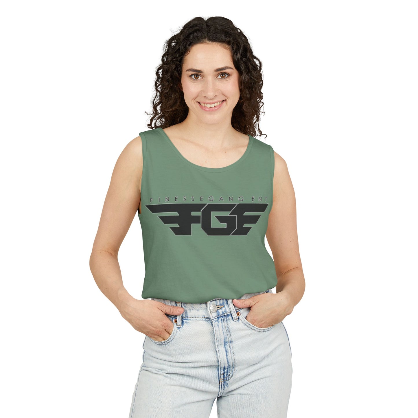 Trendy FGE Unisex Graphic Tank Top - Perfect for Summer, Casual Outings, Fitness, Parties, Gifts