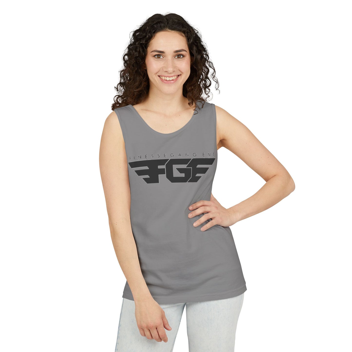 Trendy FGE Unisex Graphic Tank Top - Perfect for Summer, Casual Outings, Fitness, Parties, Gifts