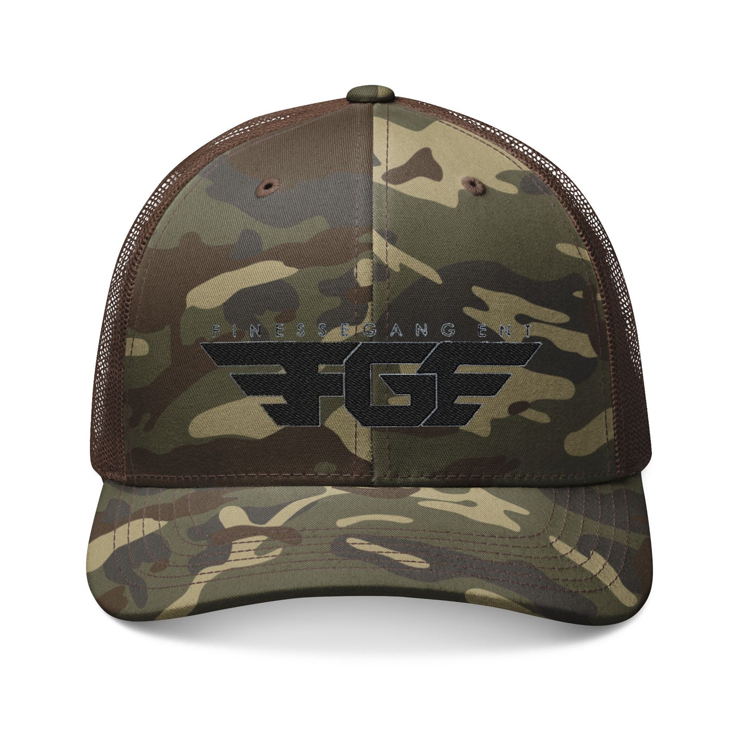 Camo Trucker Hat - Outdoor Adventure Headwear, Military Style Cap, Personalized Gift for Him, Fishing Hat, Hiking Accessory