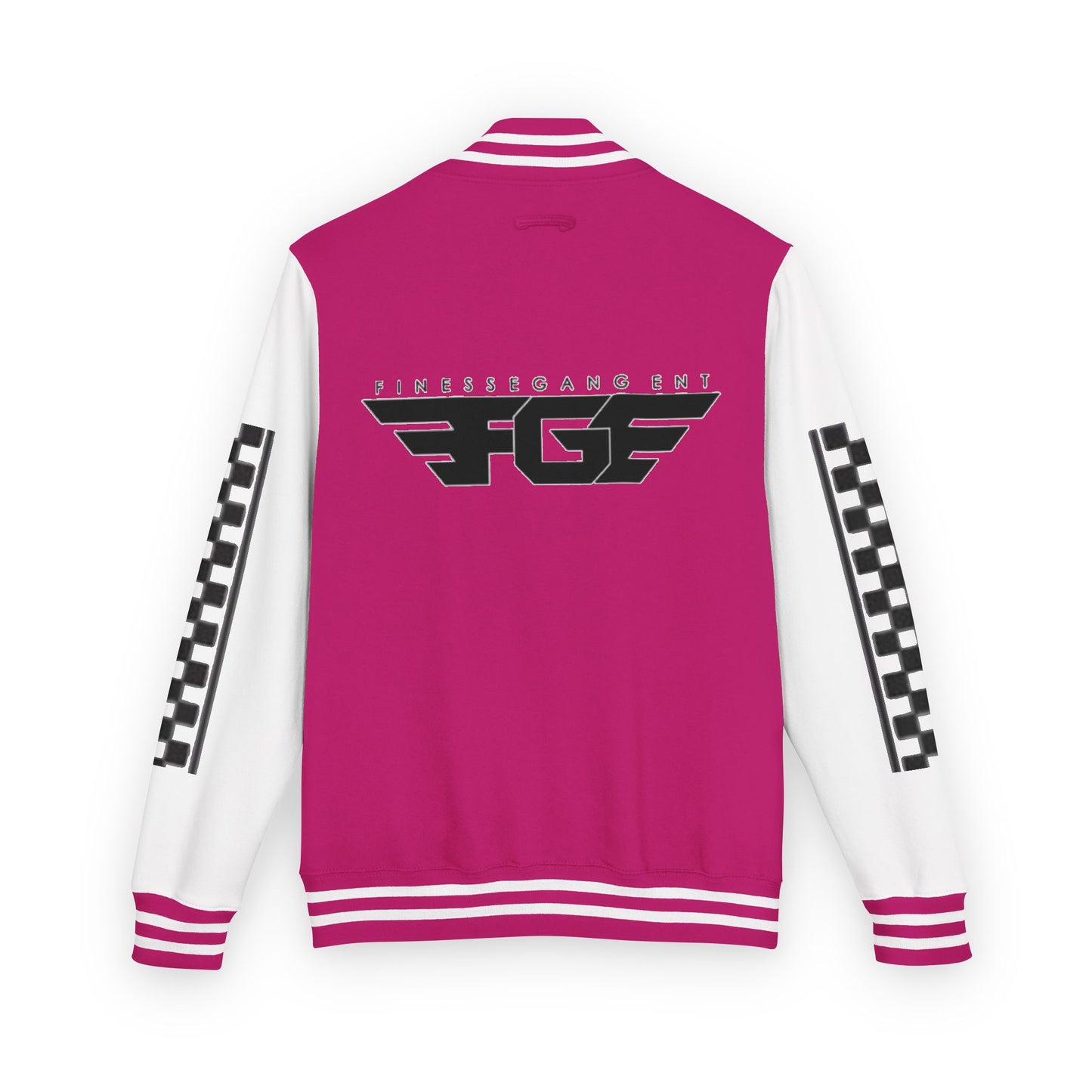 Stylish FGE Unisex Heavyweight Letterman Jacket with Bold Pattern - Perfect for Sports Fans, Casual Wear, College Events, Gifts & Celebrations