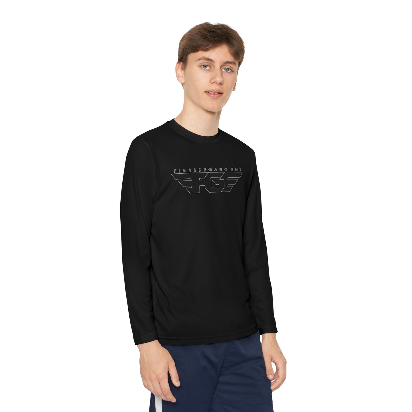Youth FGE Long Sleeve Active Tee - Sportswear for Kids, Comfortable Athletic Shirt, Stylish Youth Tee for Team Events, Gift for Active Kids
