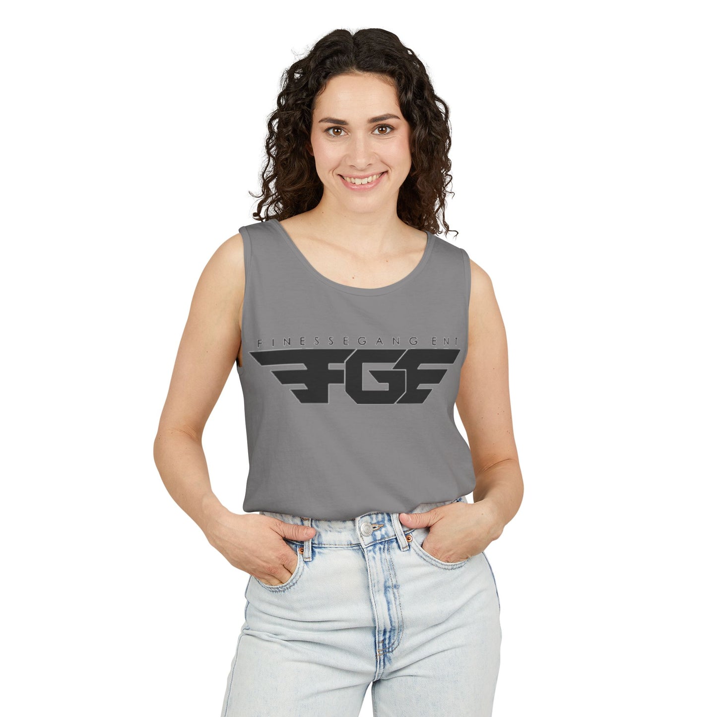 Trendy FGE Unisex Graphic Tank Top - Perfect for Summer, Casual Outings, Fitness, Parties, Gifts