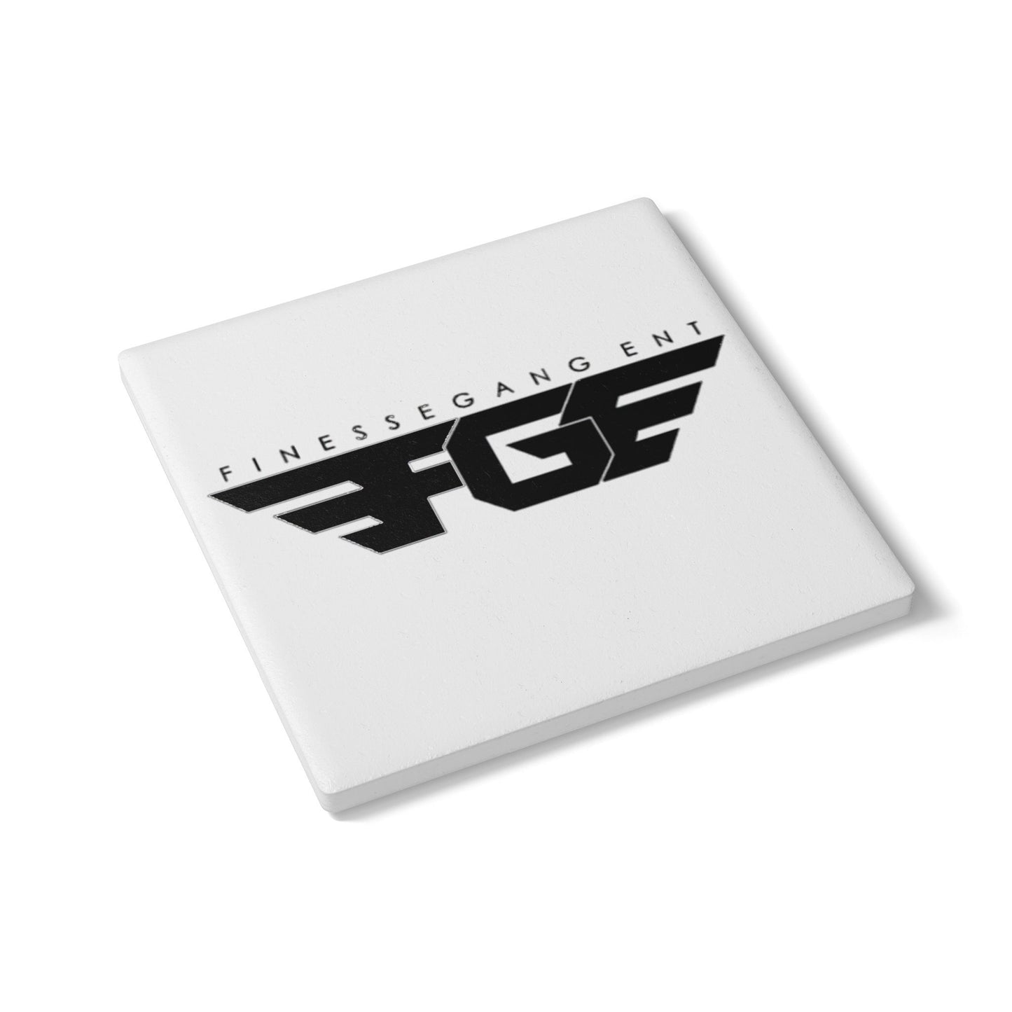 Stylish FGE Ceramic Coaster Set - Finessegang FGF Design, Home Decor, Drinkware, Gift for Friends, Party Essential