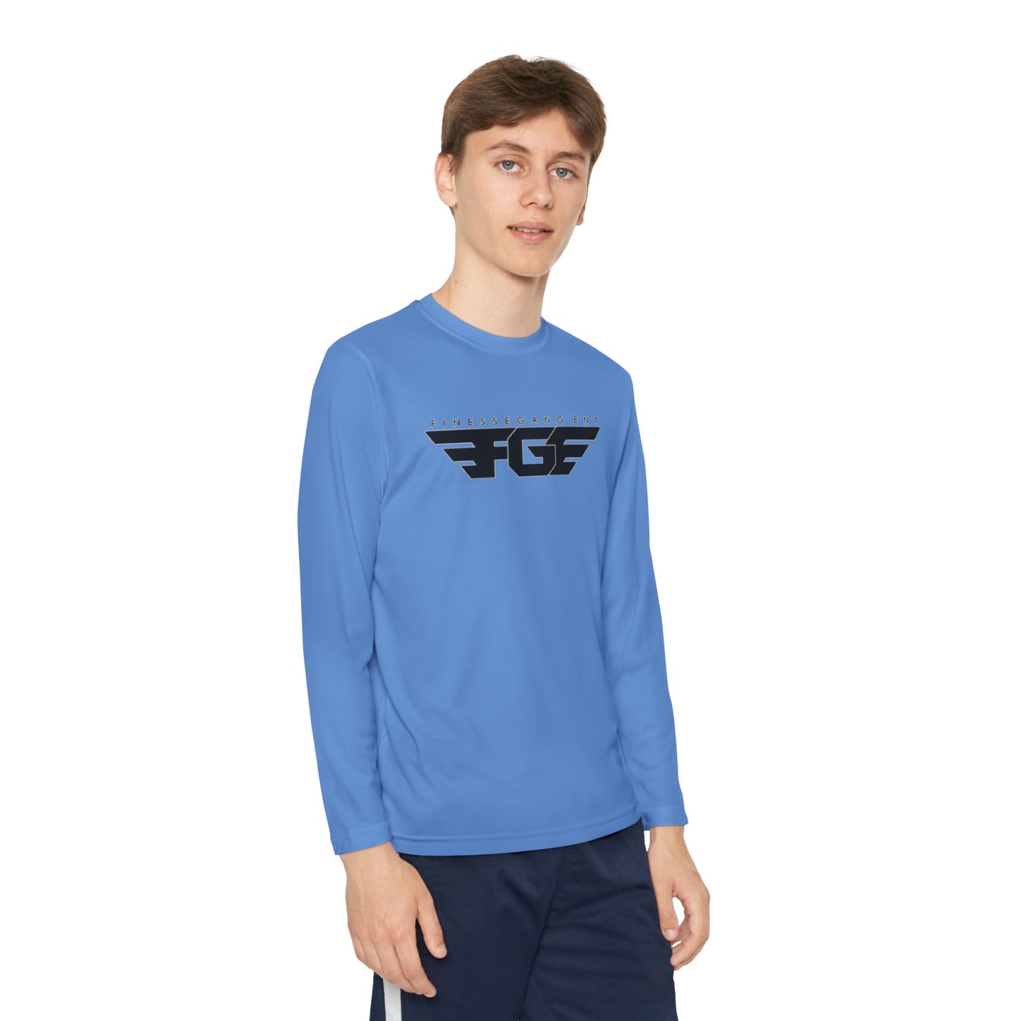Youth FGE Long Sleeve Active Tee - Sportswear for Kids, Comfortable Athletic Shirt, Stylish Youth Tee for Team Events, Gift for Active Kids