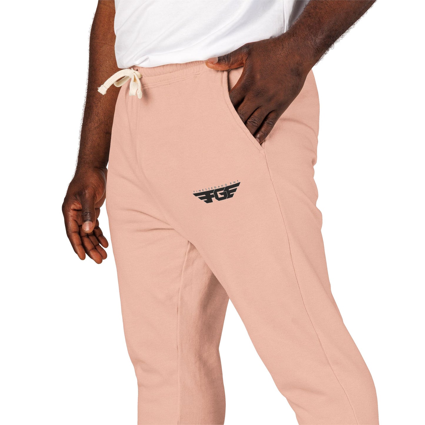 Comfy FGE Garment-Dyed Fleece Sweatpants - Unisex Loungewear, Ideal for Relaxation, Cozy Evenings, Casual Outings, Gift for Him/Her