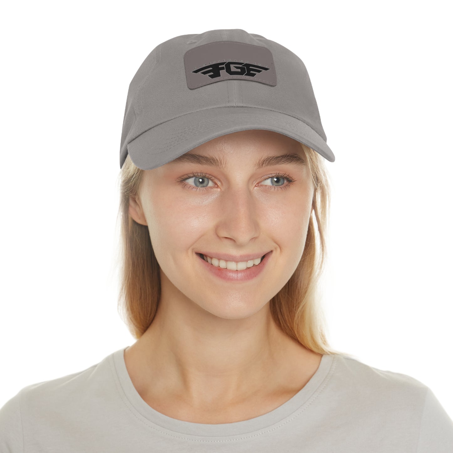 FGE Custom Leather Patch Dad Hat, Casual Cap, Stylish Dad Hat, Outdoor Hat, Perfect Gift for Dads, Father's Day Gift, Adjustable Cap