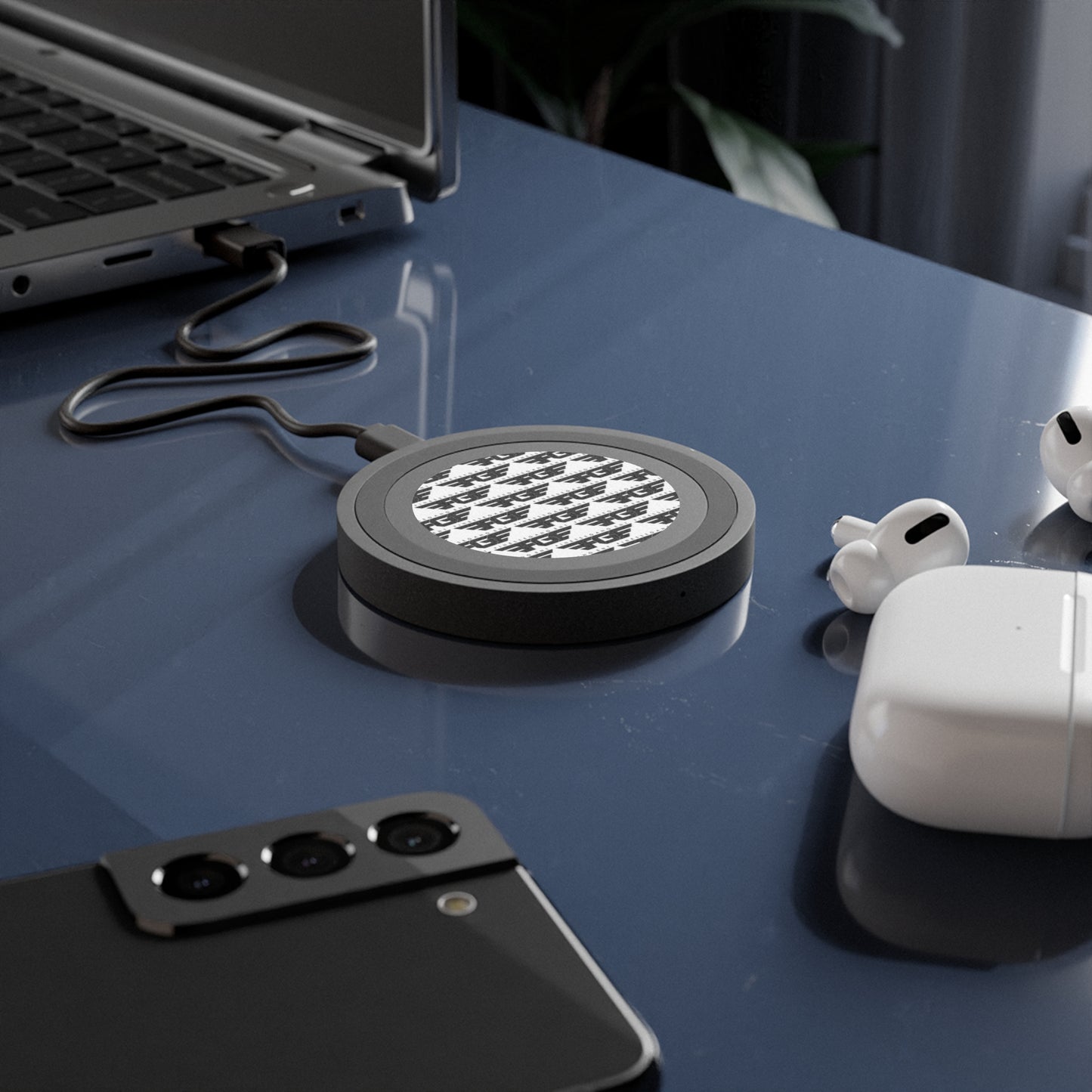 Wireless FGE Charging Pad - Modern Tech Decor, Stylish Gadget Accessory, Unique Gift for Tech Lovers, Desk Organization, Minimalist Home
