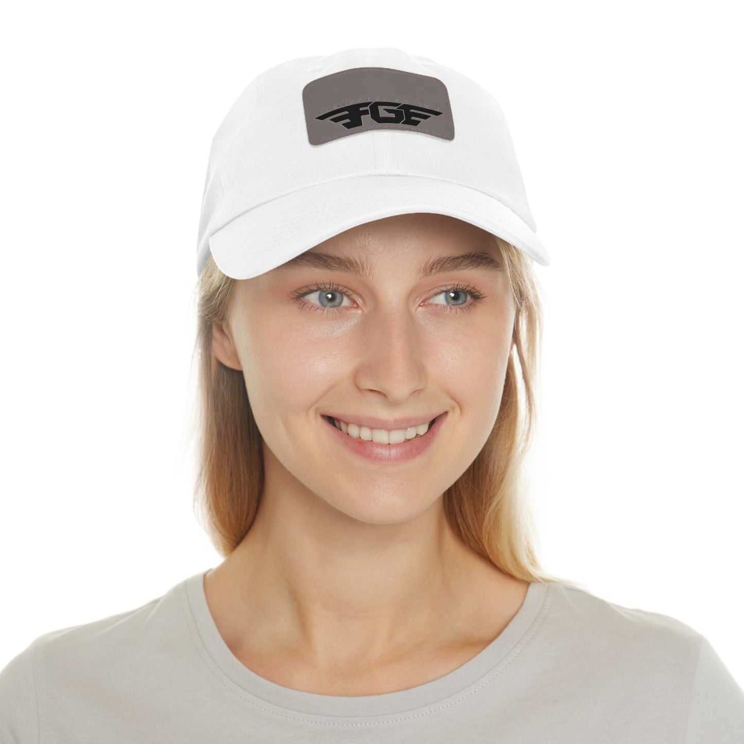 FGE Custom Leather Patch Dad Hat, Casual Cap, Stylish Dad Hat, Outdoor Hat, Perfect Gift for Dads, Father's Day Gift, Adjustable Cap