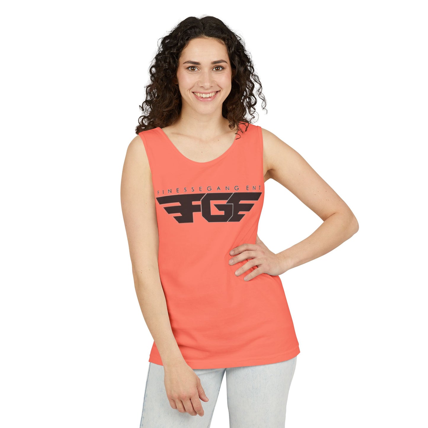 Trendy FGE Unisex Graphic Tank Top - Perfect for Summer, Casual Outings, Fitness, Parties, Gifts