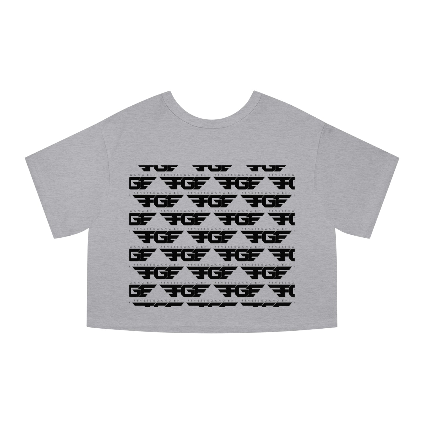 Champion FGE Women's Cropped T-Shirt - Finesse Gang Ent Graphic Tee, Casual Wear, Street Style, Trendy Apparel, Gift for Her