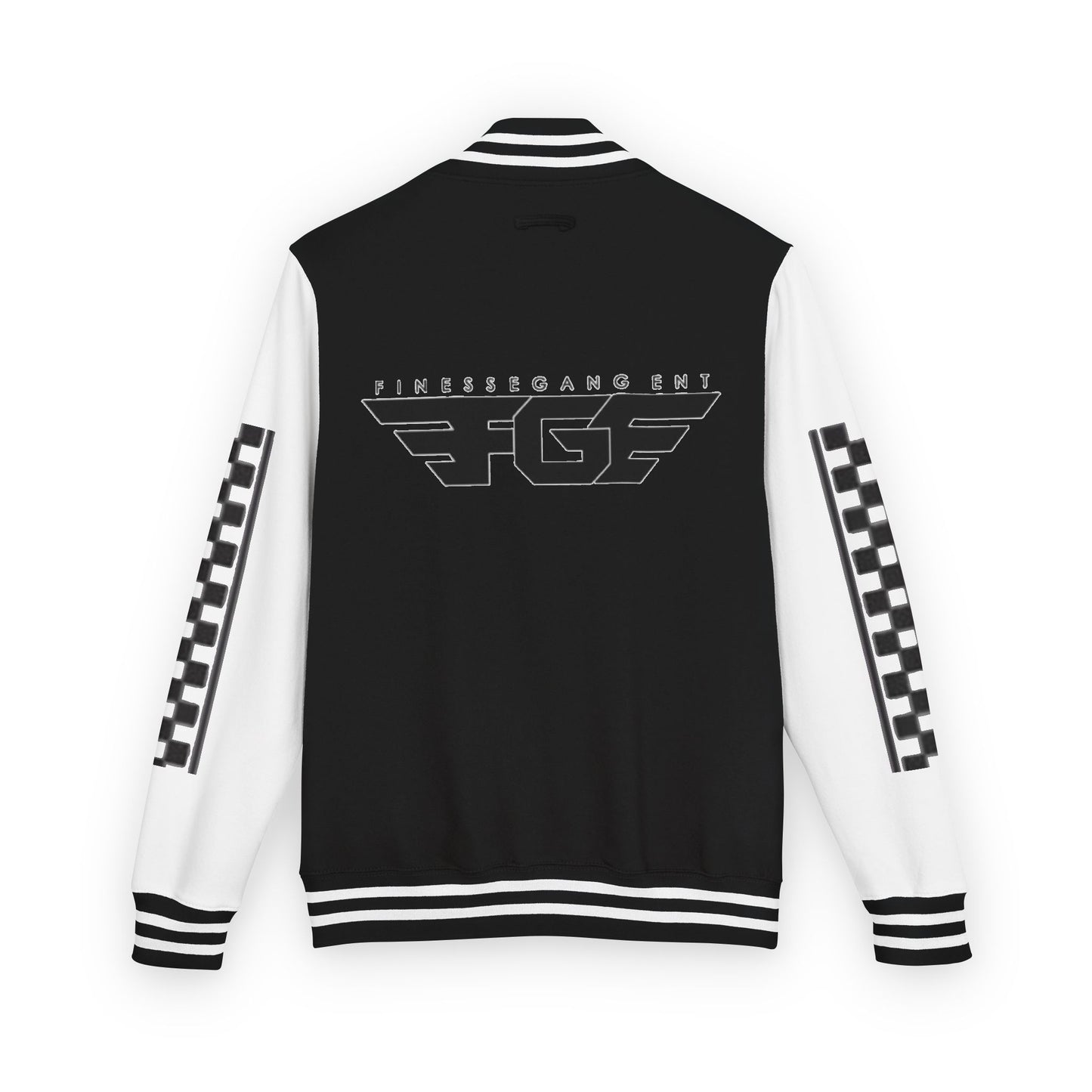 Stylish FGE Unisex Heavyweight Letterman Jacket with Bold Pattern - Perfect for Sports Fans, Casual Wear, College Events, Gifts & Celebrations