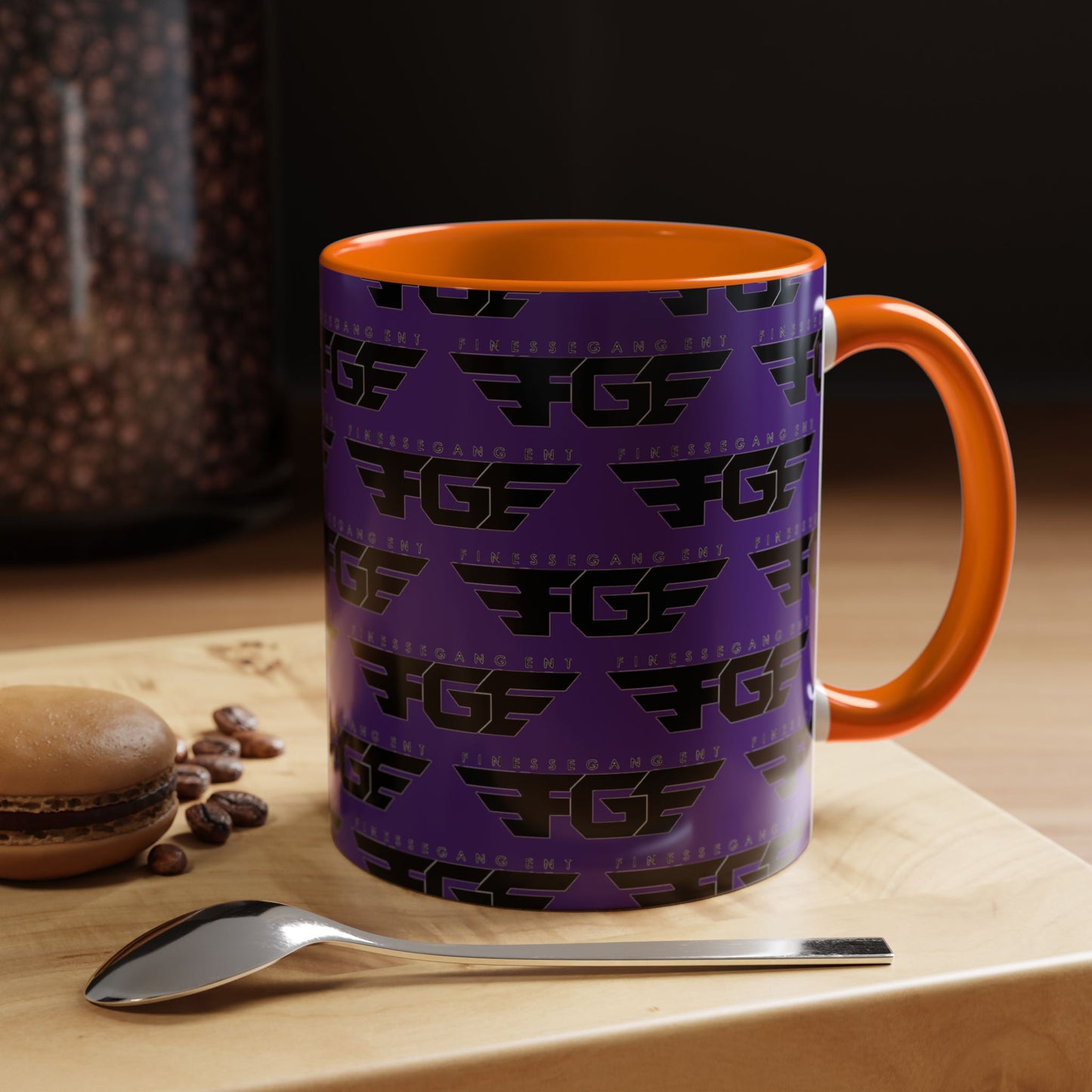 Funky Purple Accent Coffee Mug - Unique Gift for Coffee Lovers, Stylish Home Decor, Office Essential, Birthday Present, Empowering Vibes