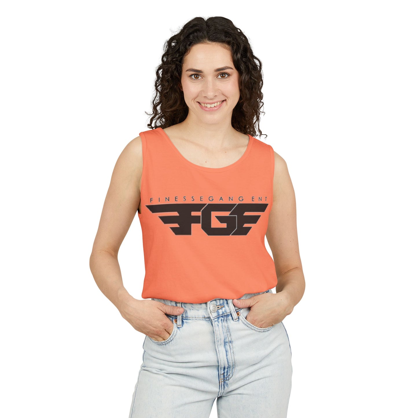 Trendy FGE Unisex Graphic Tank Top - Perfect for Summer, Casual Outings, Fitness, Parties, Gifts