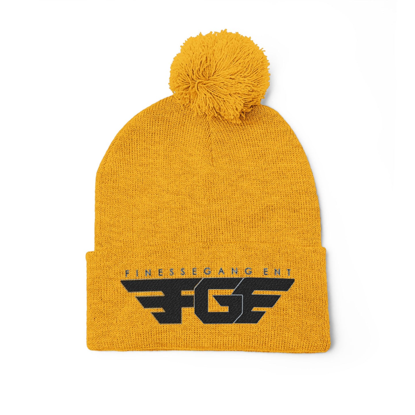 FGE Pom-Pom Knit Cap (Embroidery)