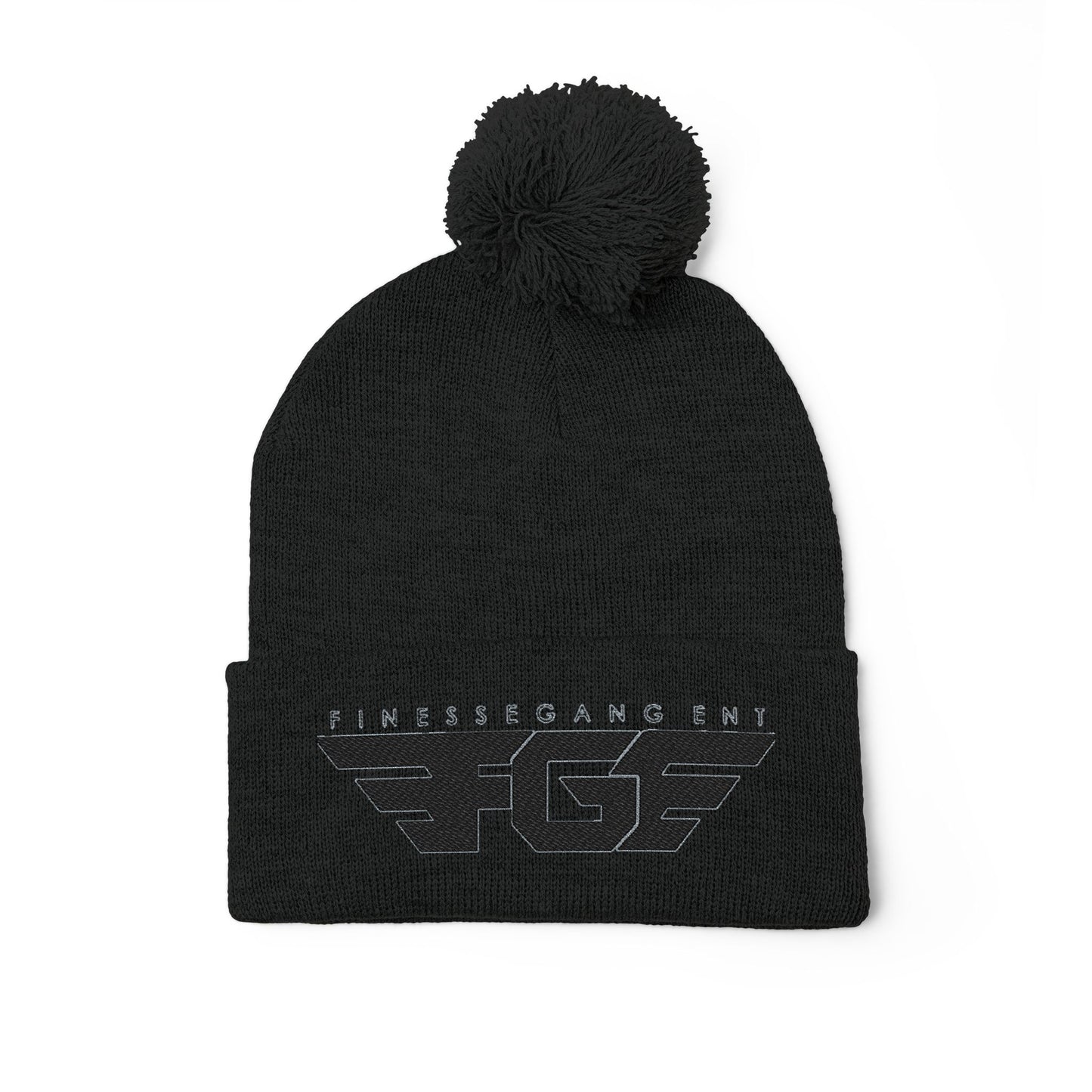 FGE Pom-Pom Knit Cap (Embroidery)