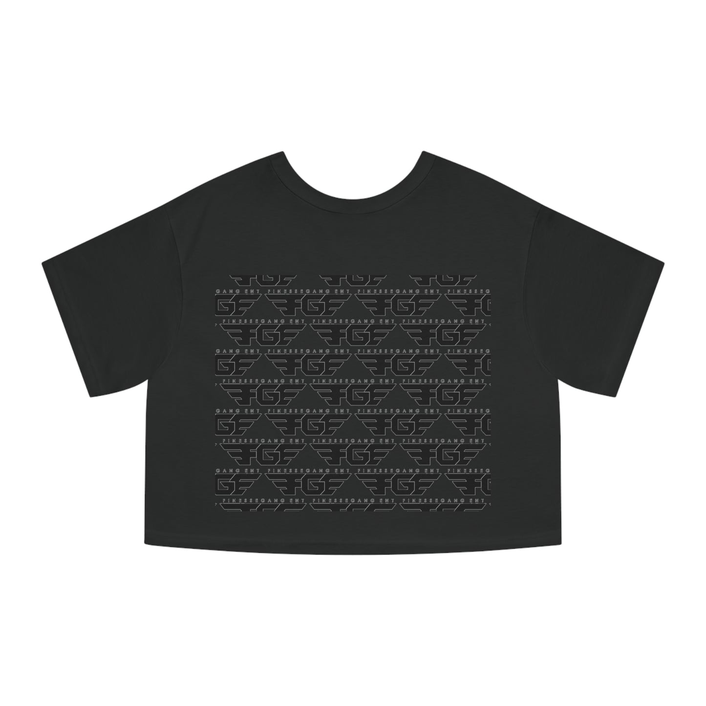 Champion FGE Women's Cropped T-Shirt - Finesse Gang Ent Graphic Tee, Casual Wear, Street Style, Trendy Apparel, Gift for Her