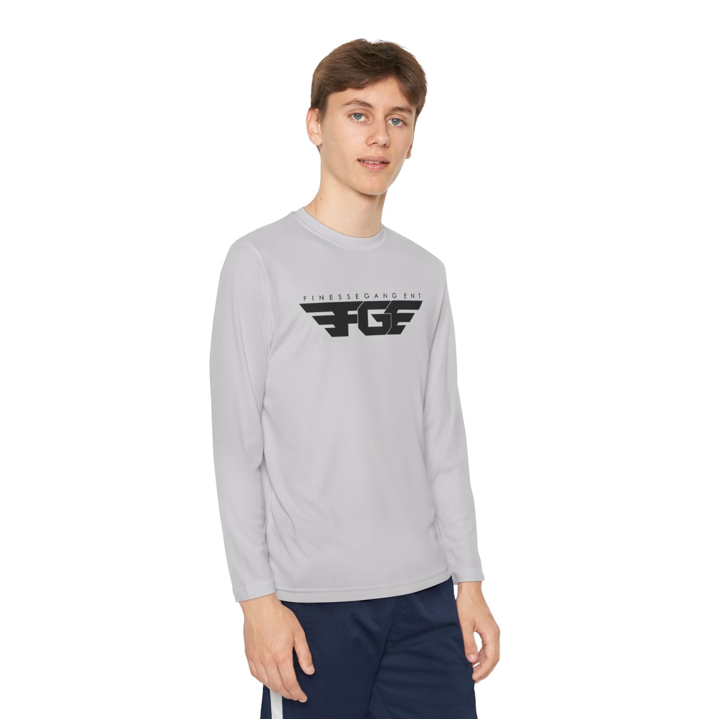 Youth FGE Long Sleeve Active Tee - Sportswear for Kids, Comfortable Athletic Shirt, Stylish Youth Tee for Team Events, Gift for Active Kids