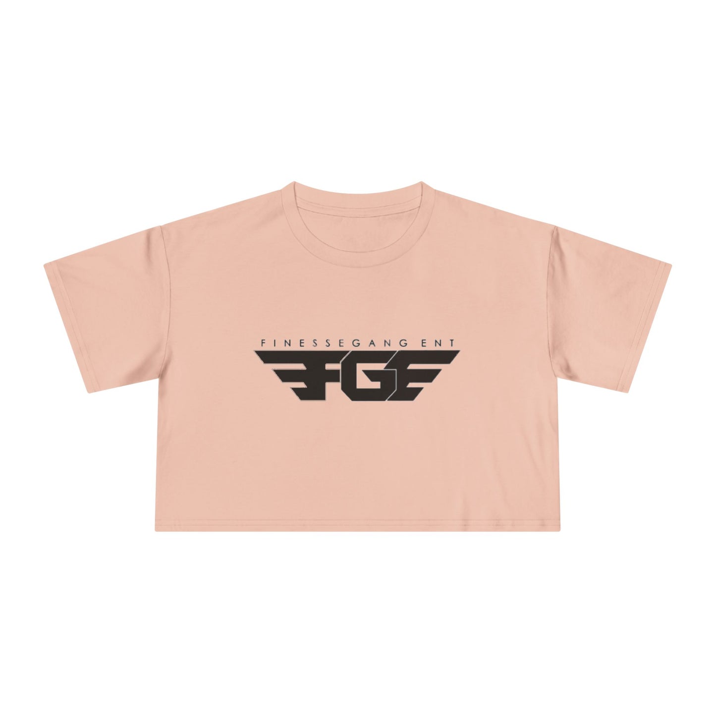 FGE Fitness Gang Women's Crop Tee, Trendy Workout Top, Gym Apparel, Casual Style, Fashionable Sportswear