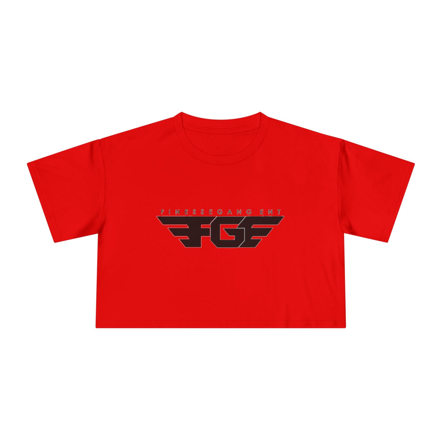 FGE Fitness Gang Women's Crop Tee, Trendy Workout Top, Gym Apparel, Casual Style, Fashionable Sportswear