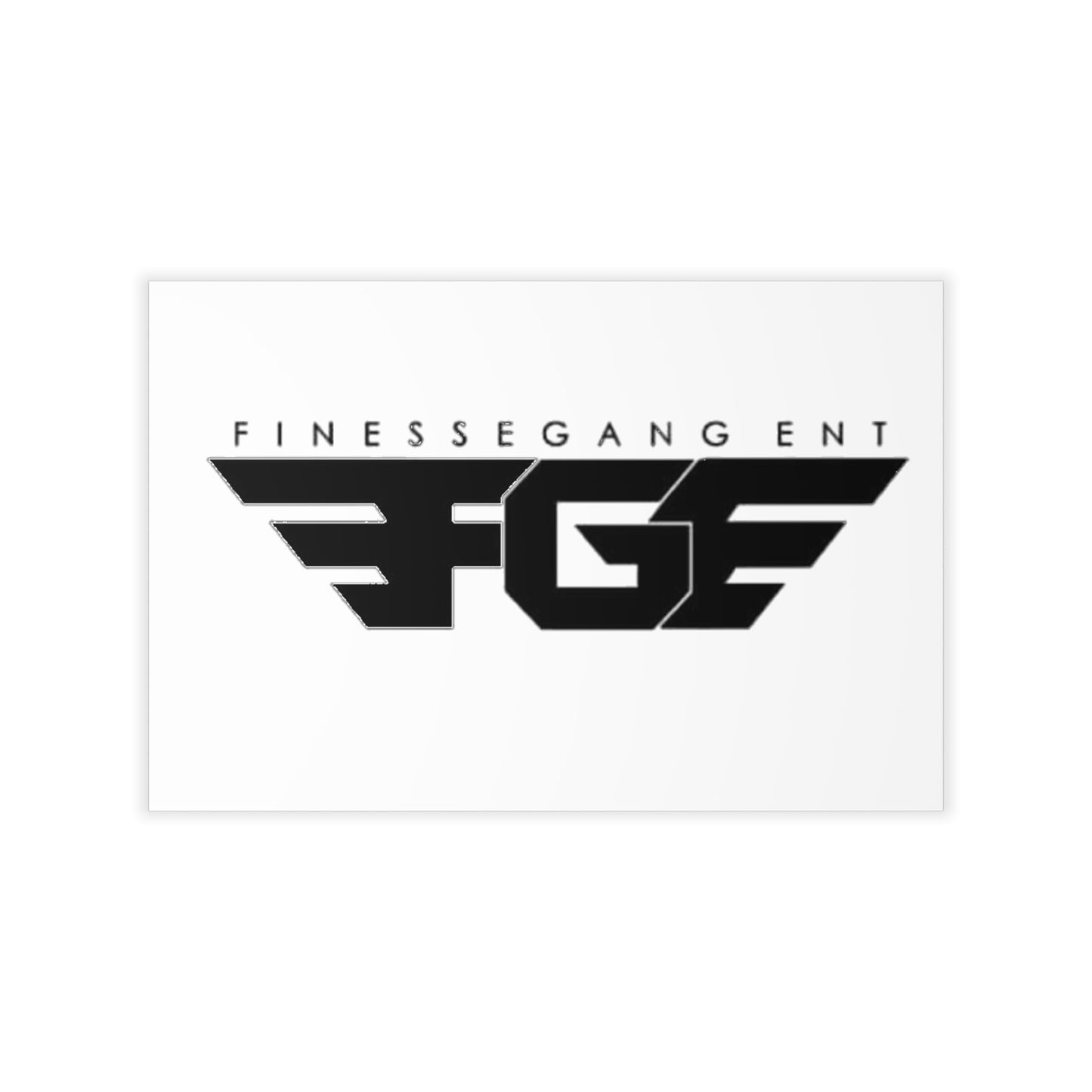 Finessegang Wall Decals - Modern Black Home Art, Stylish Room Decor, Unique Gift for Creative Spaces, Wall Stickers, Trendy Art Prints