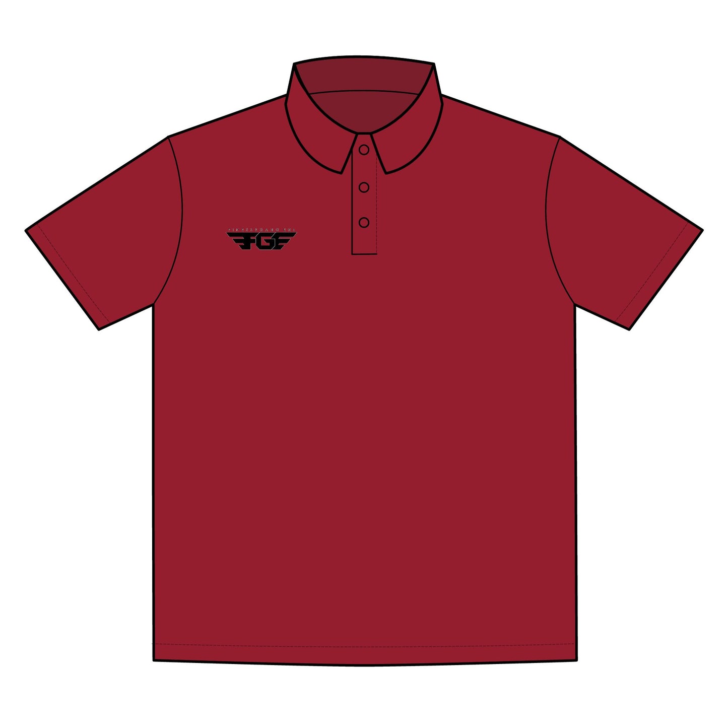 FGE Sporty Performance Polo Shirt | Athletic Wear, Team Uniform, Sports Apparel, Casual Polo, Active Lifestyle Clothing