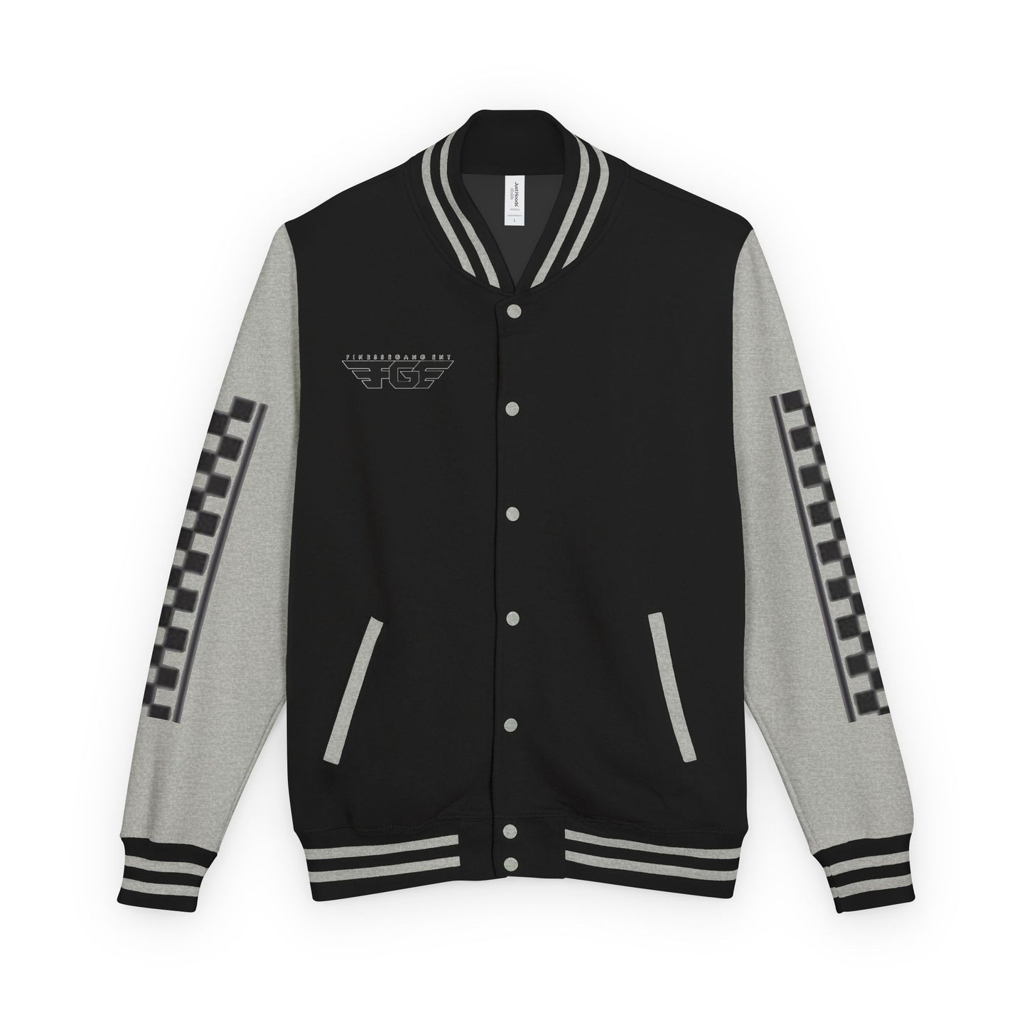 Stylish FGE Unisex Heavyweight Letterman Jacket with Bold Pattern - Perfect for Sports Fans, Casual Wear, College Events, Gifts & Celebrations