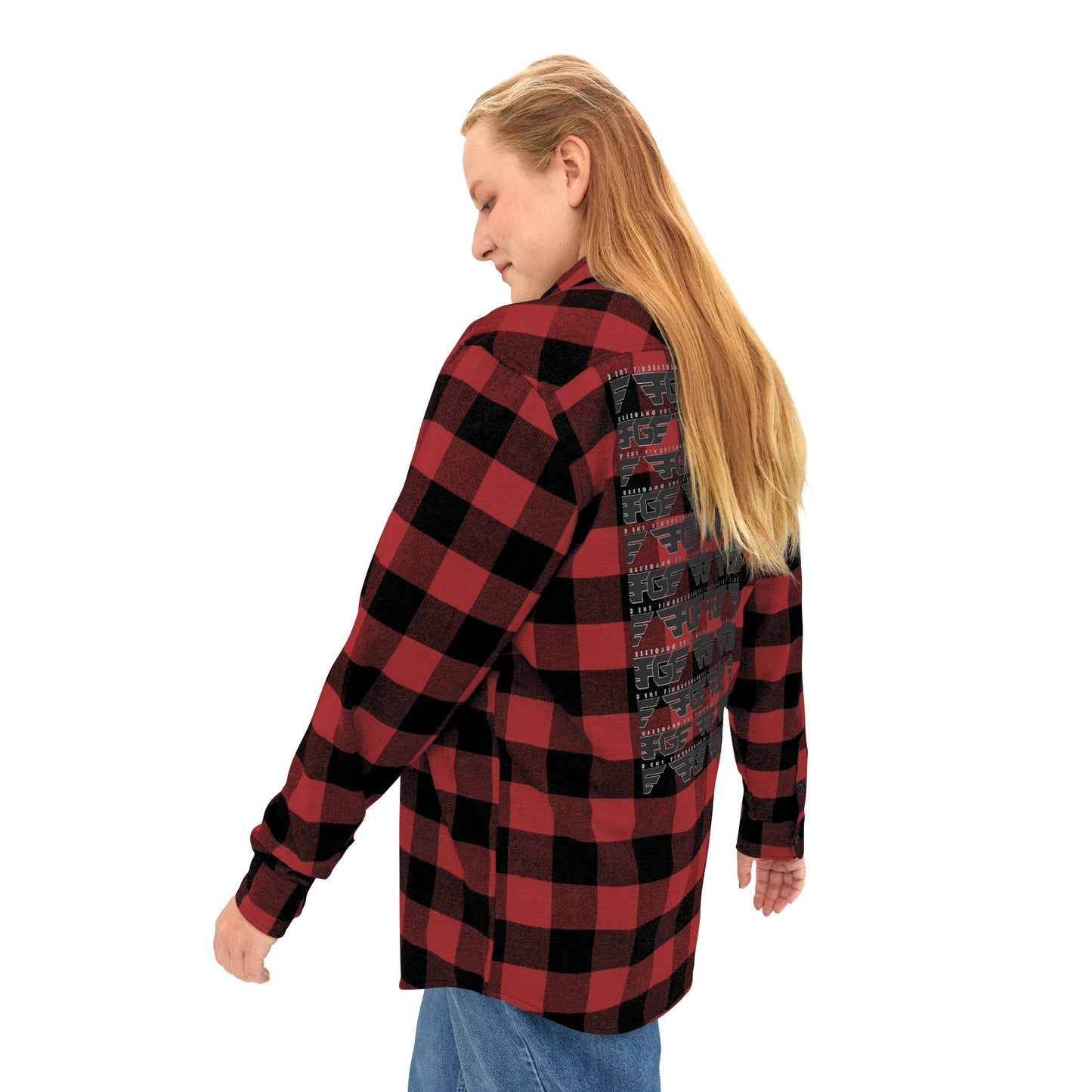 Cozy FGE Unisex Flannel Shirt for Fall Adventures, Casual Outing, Outdoor Gifting, Halloween Gatherings