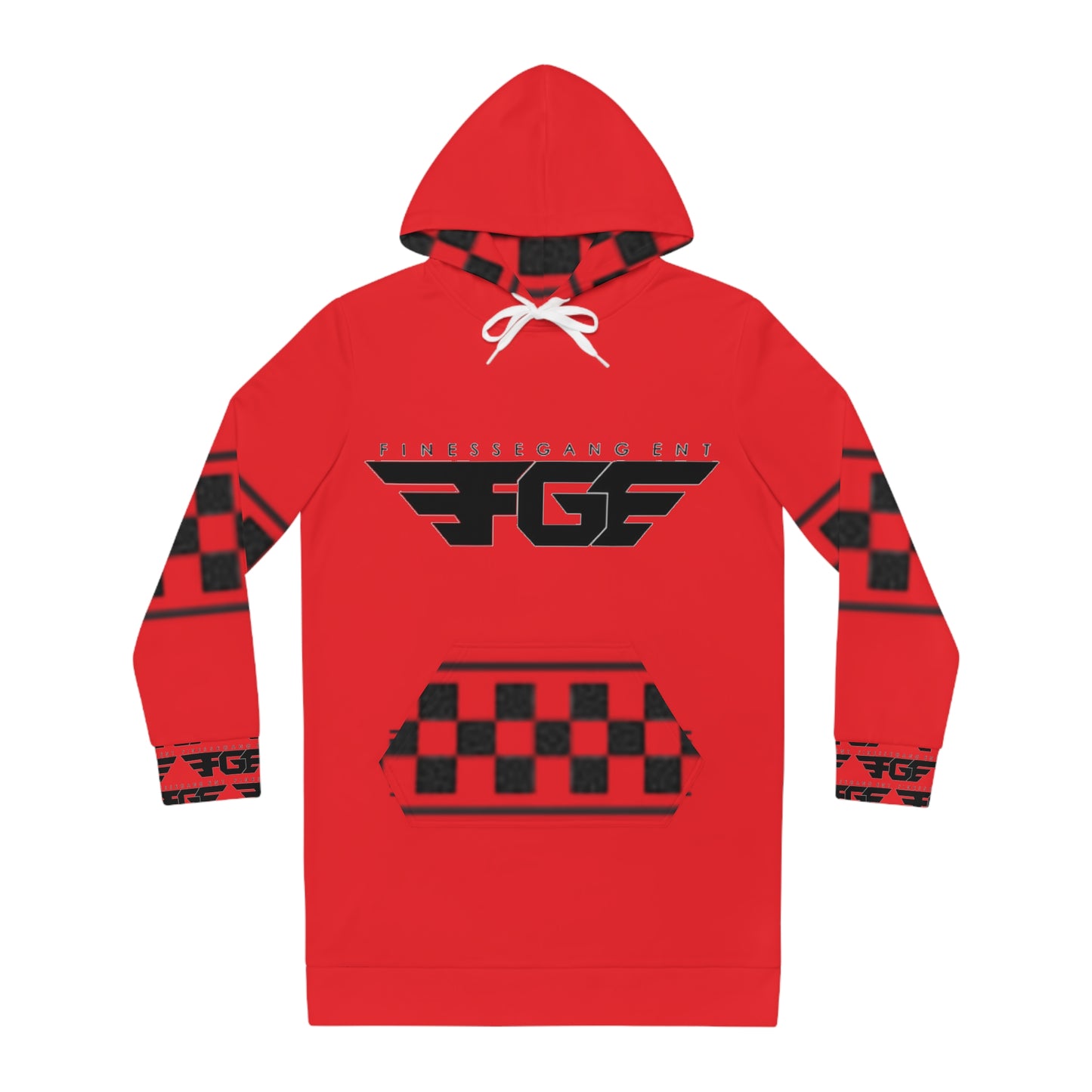 Stylish FGE Women's Hoodie Dress with Unique Graphic Design | Casual Apparel, Loungewear, Gift for Her, Athleisure, Trendy Fashion