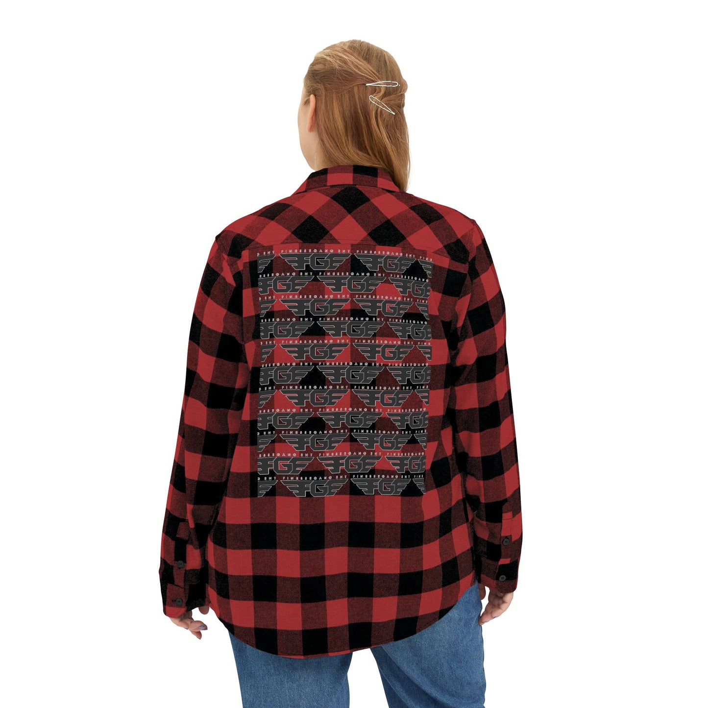 Cozy FGE Unisex Flannel Shirt for Fall Adventures, Casual Outing, Outdoor Gifting, Halloween Gatherings