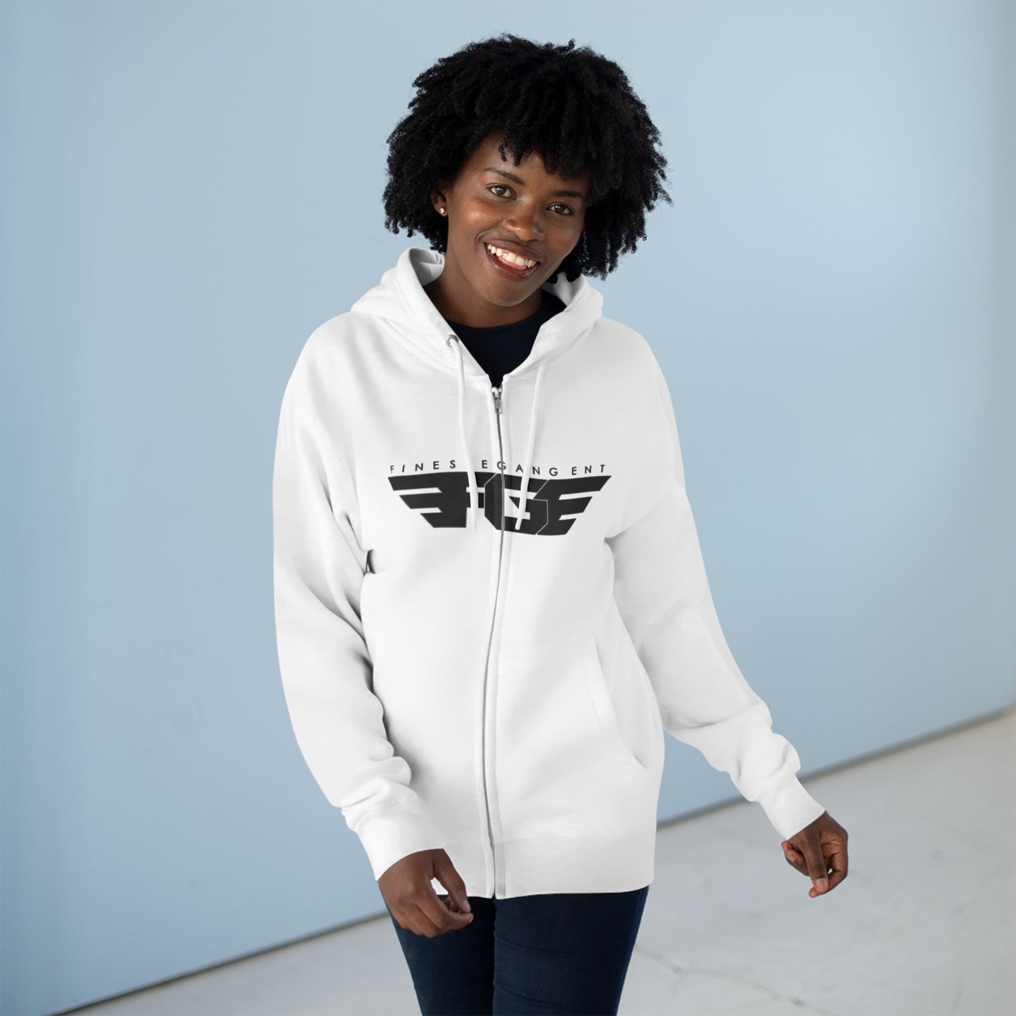 FGE Stylish Zip Hoodie for Fitness Enthusiasts, Casual Wear, Gym Apparel, Gift for Athletes, Trendy Outerwear