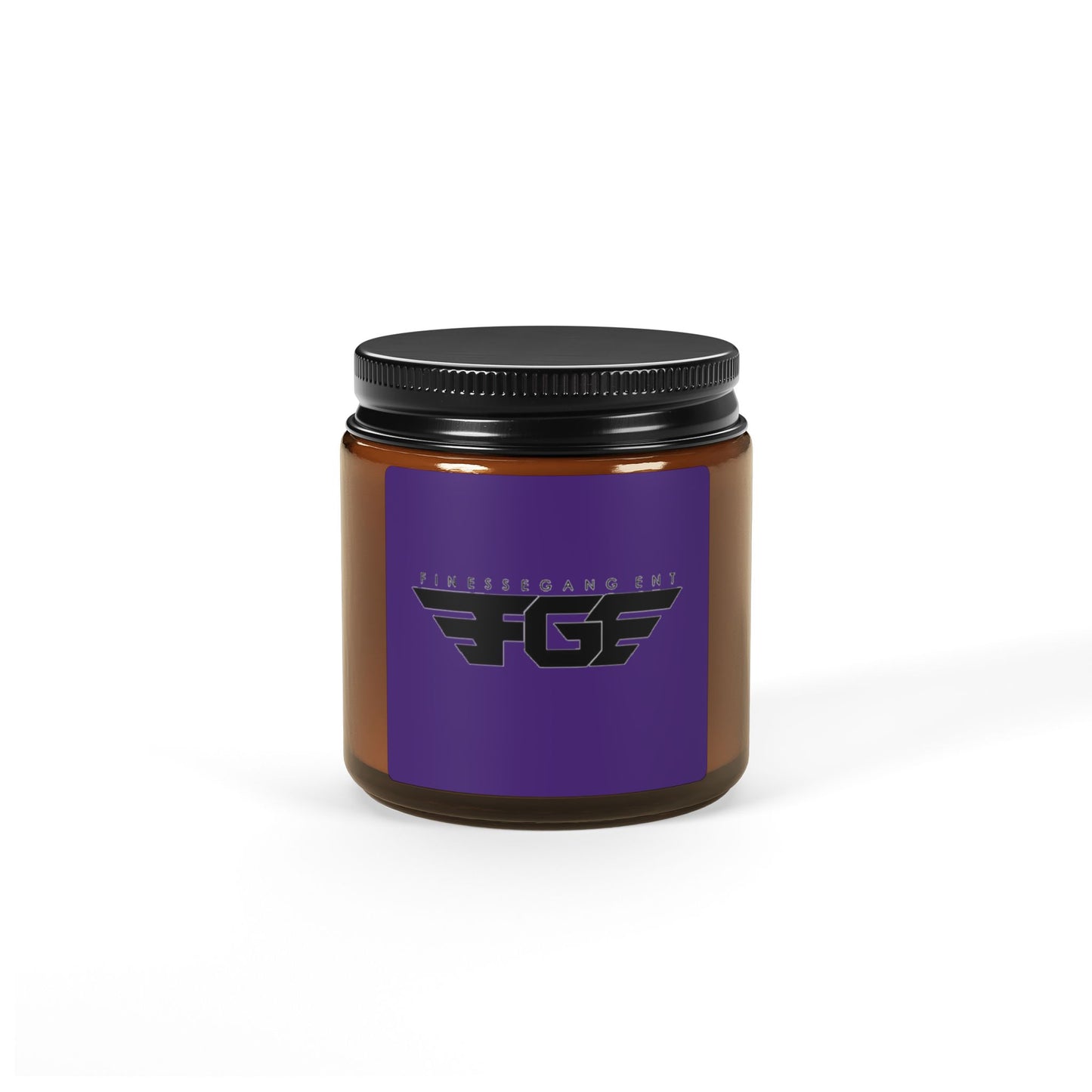 Scented FGE Soy Candle - Cozy Home Decor, Relaxing Atmosphere, Gift for Her, Aromatherapy, Self-Care, Special Occasions, Amber Jar